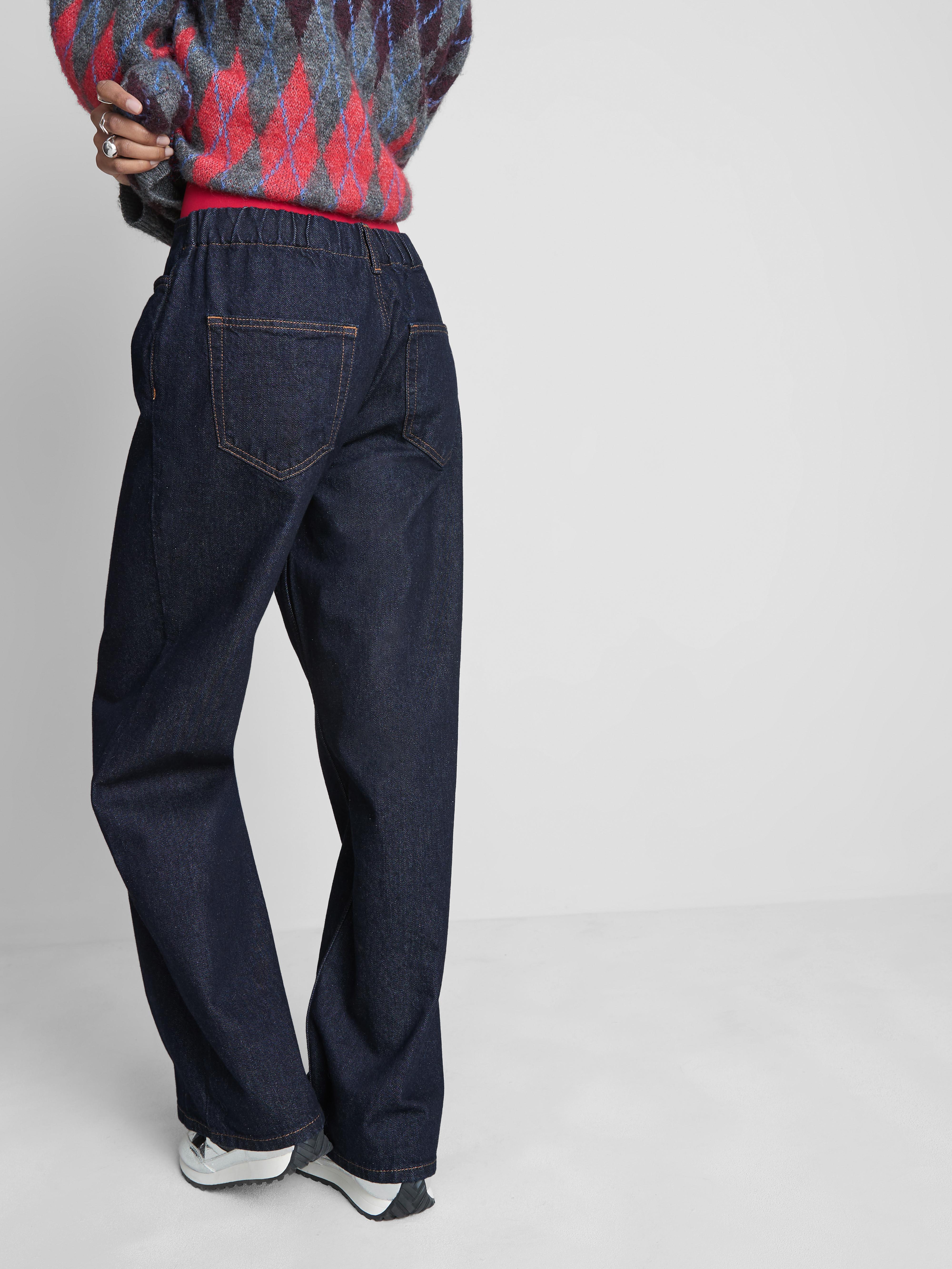 Mid-Rise Wide Leg Tailored Jeans