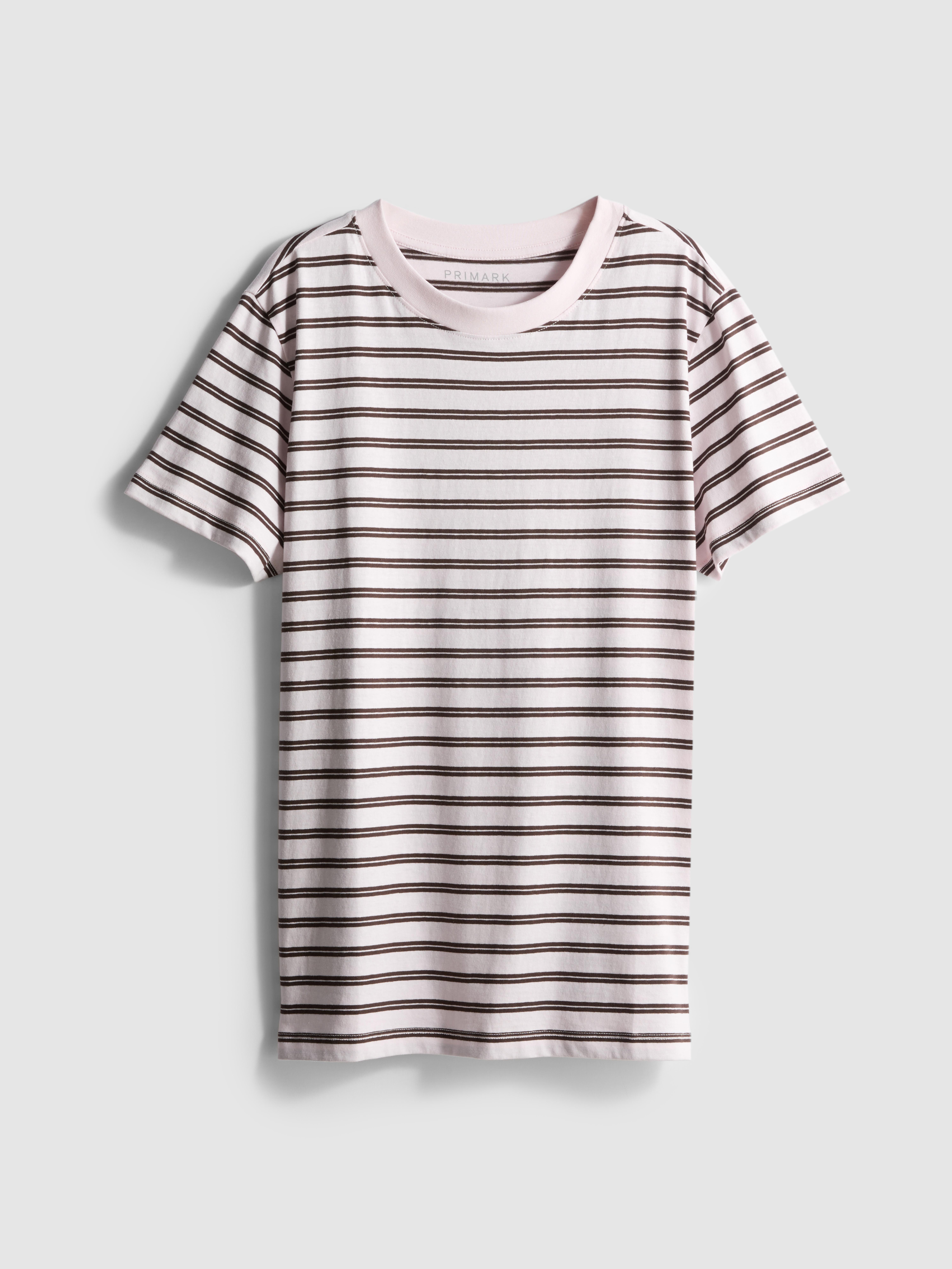 Striped Cotton Crewneck Tee