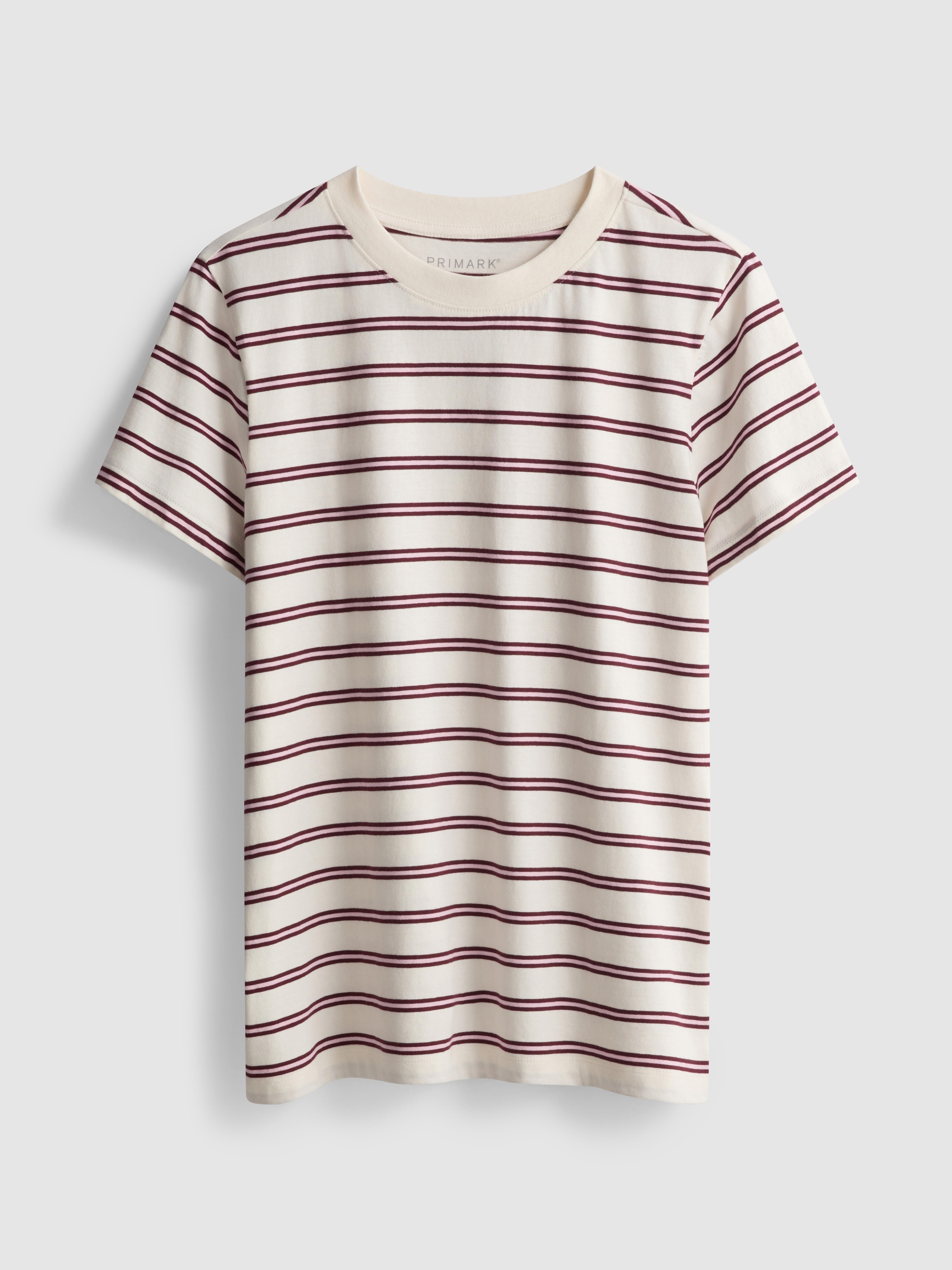 Striped Cotton Crewneck Tee