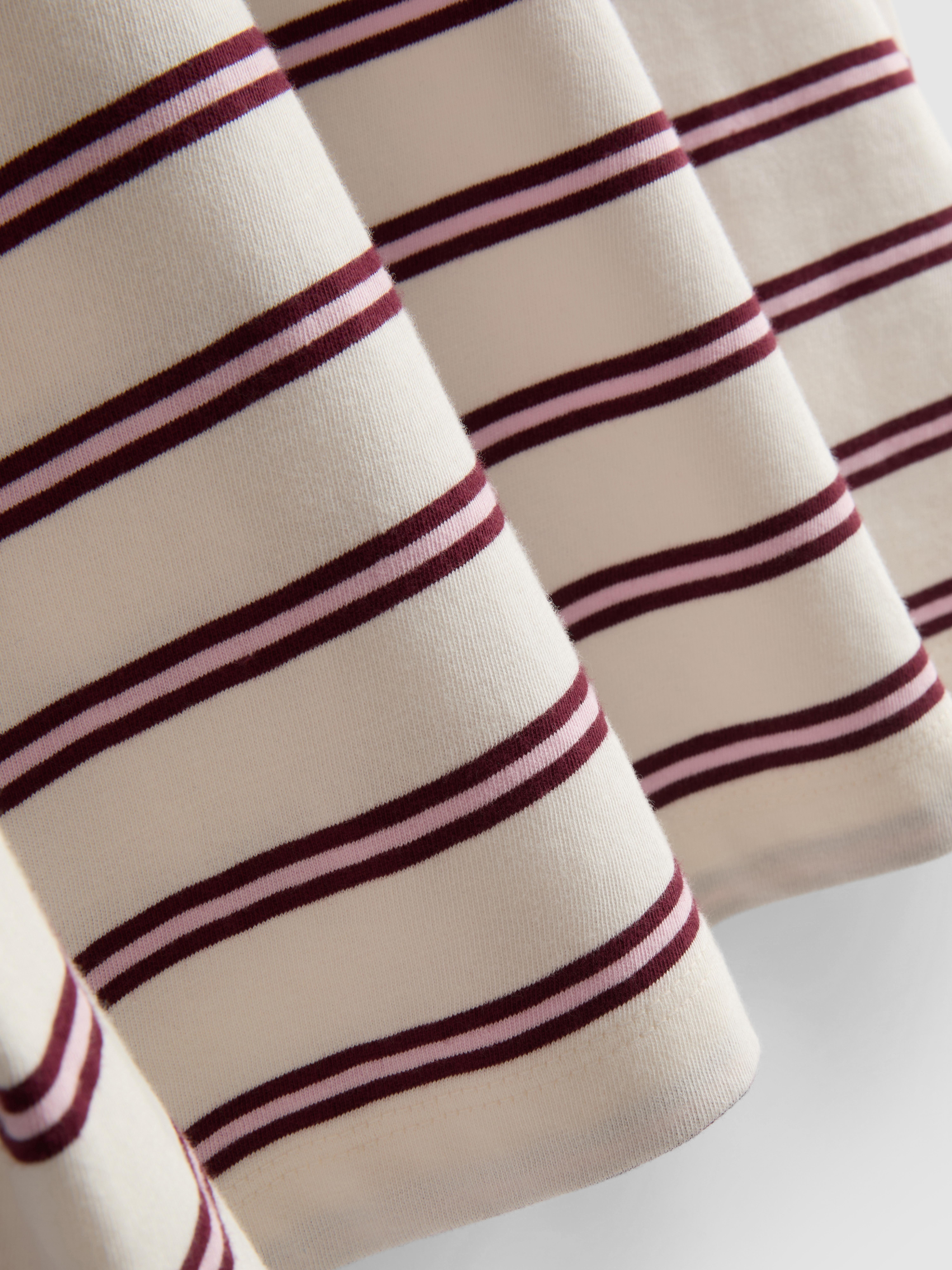 Striped Cotton Crew Neck Tee
