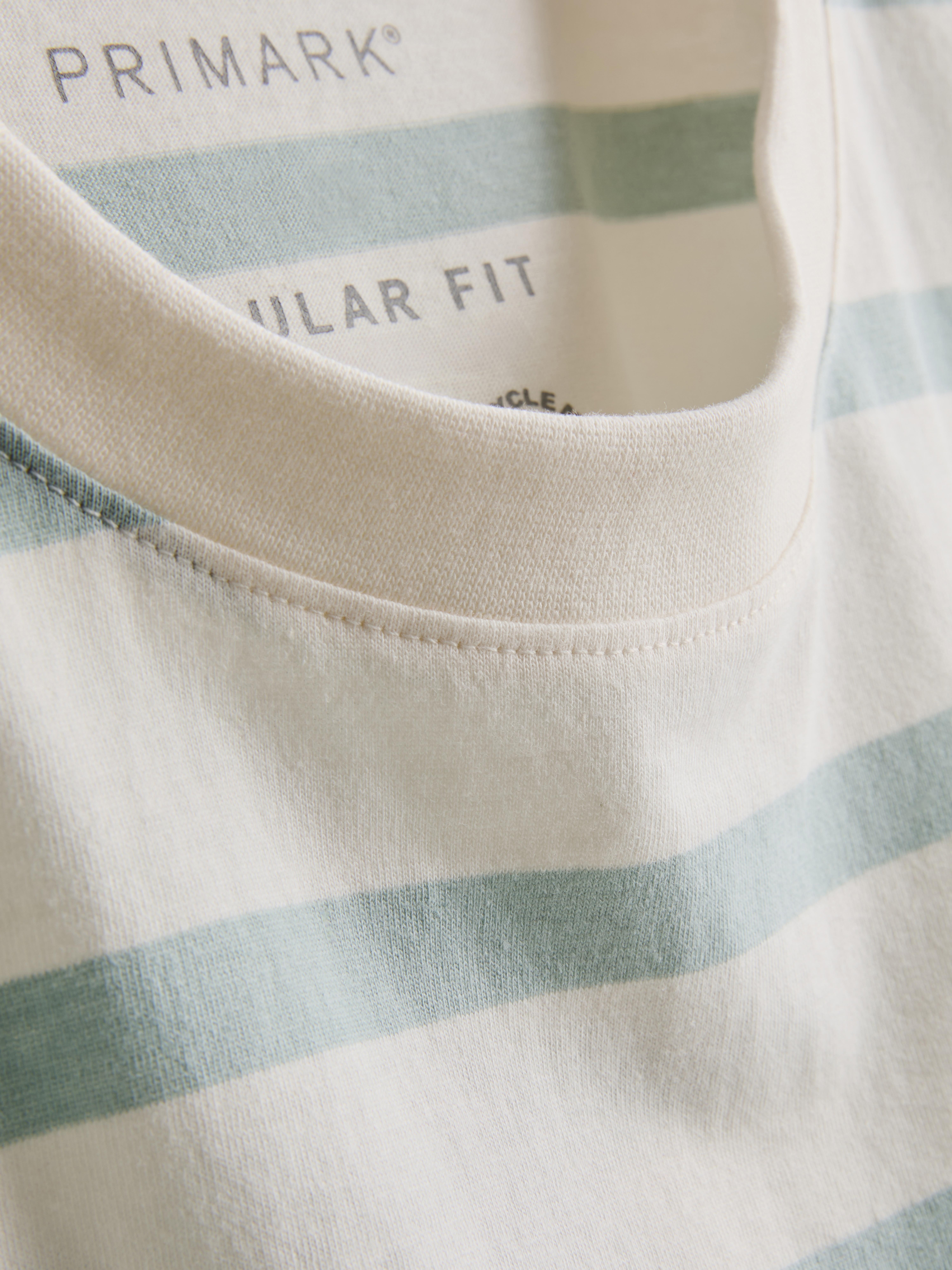 Striped Cotton Crewneck Tee