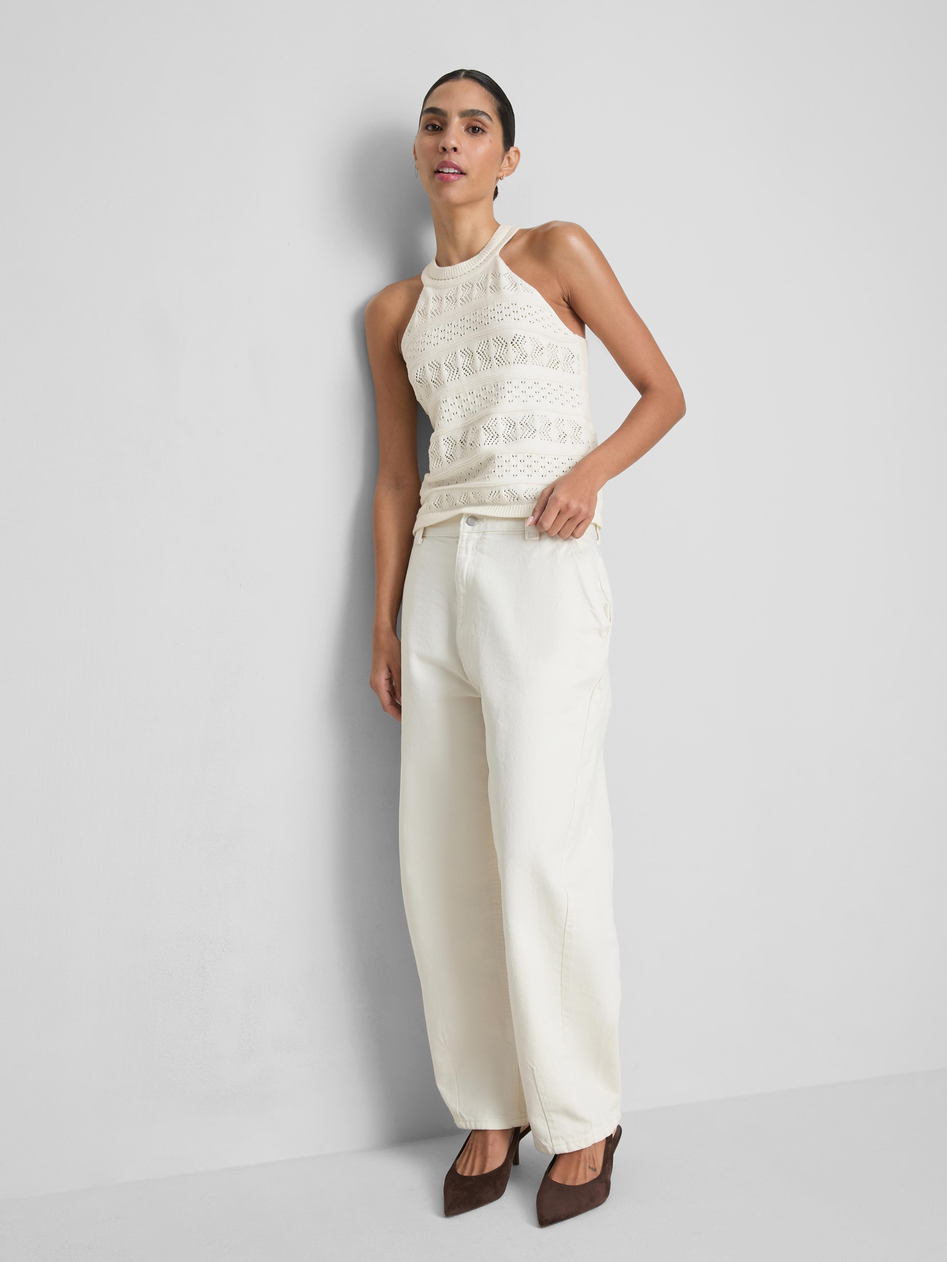 Top smanicato in maglia di cotone By Coleen