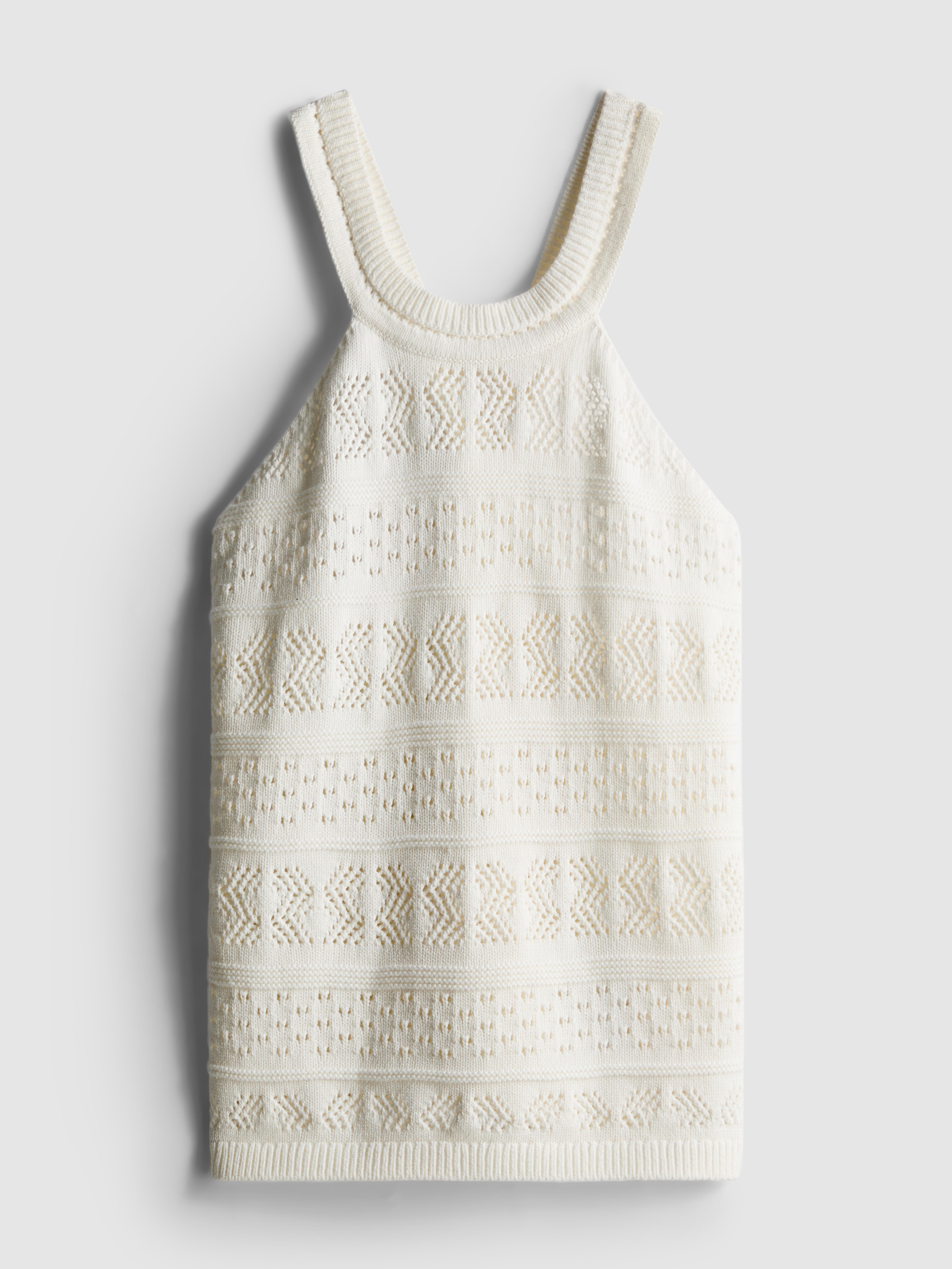 Top smanicato in maglia di cotone By Coleen