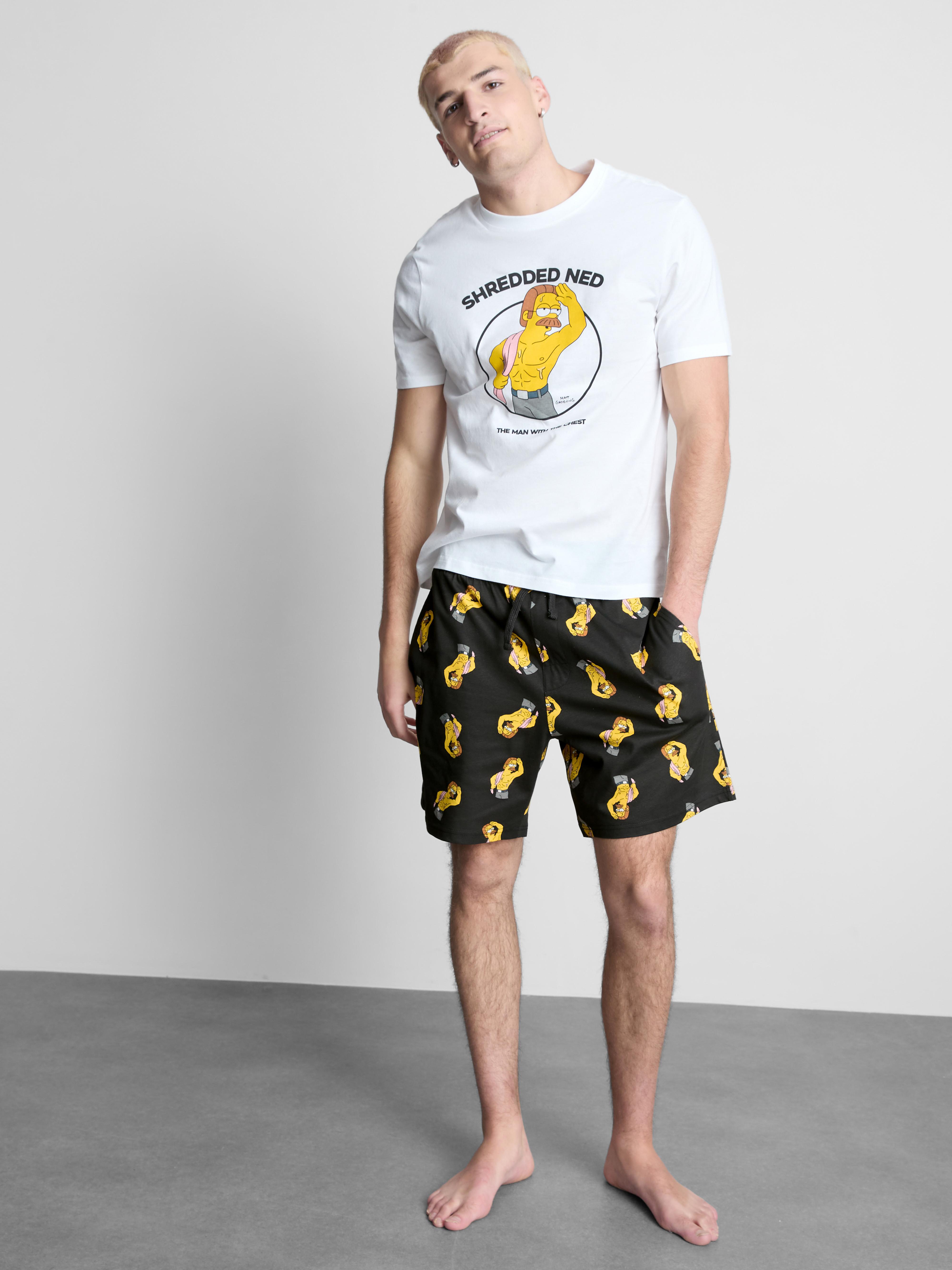 The Simpsons Shredded Ned Pajama Set