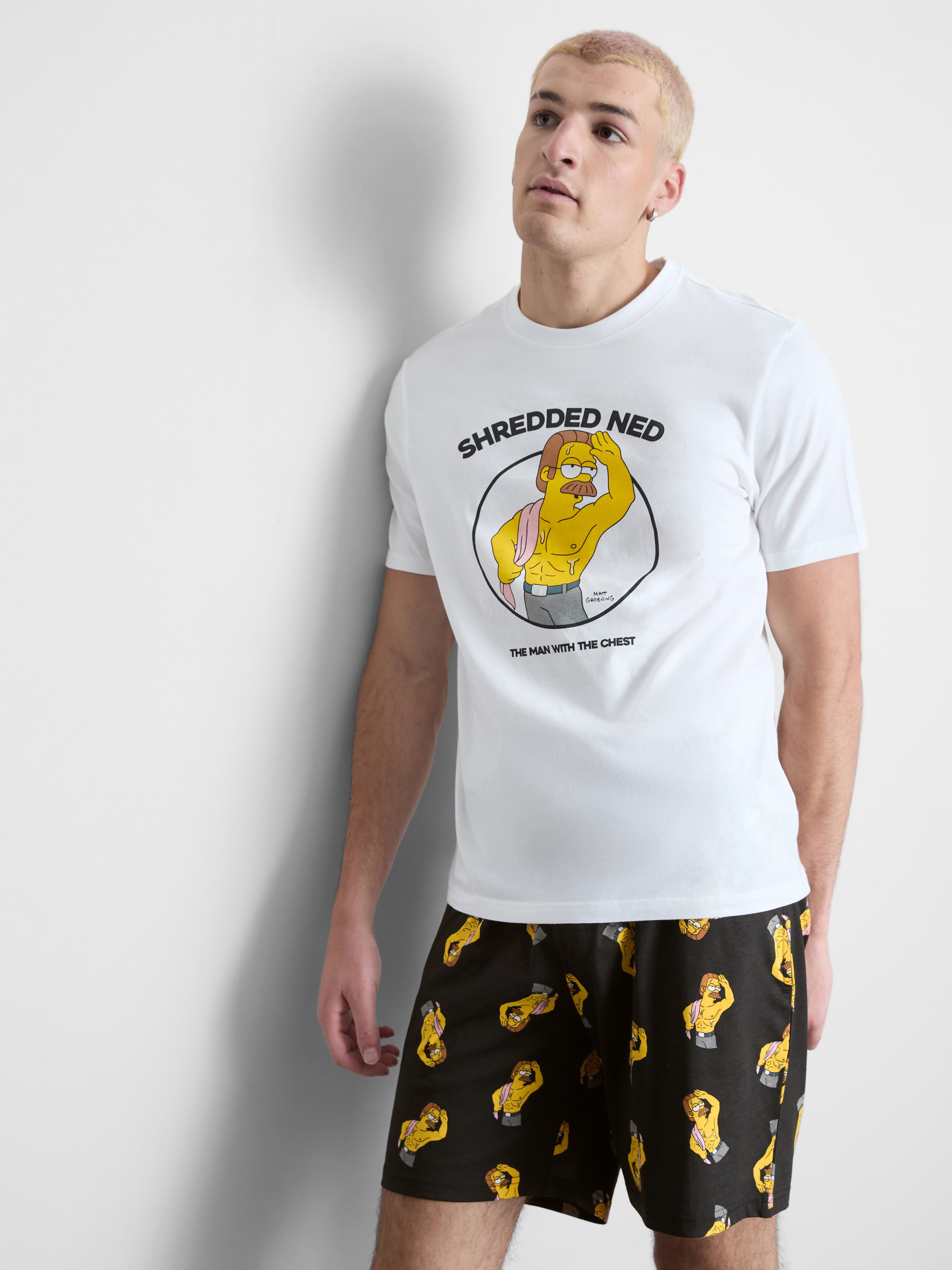 The Simpsons Shredded Ned Pajama Set