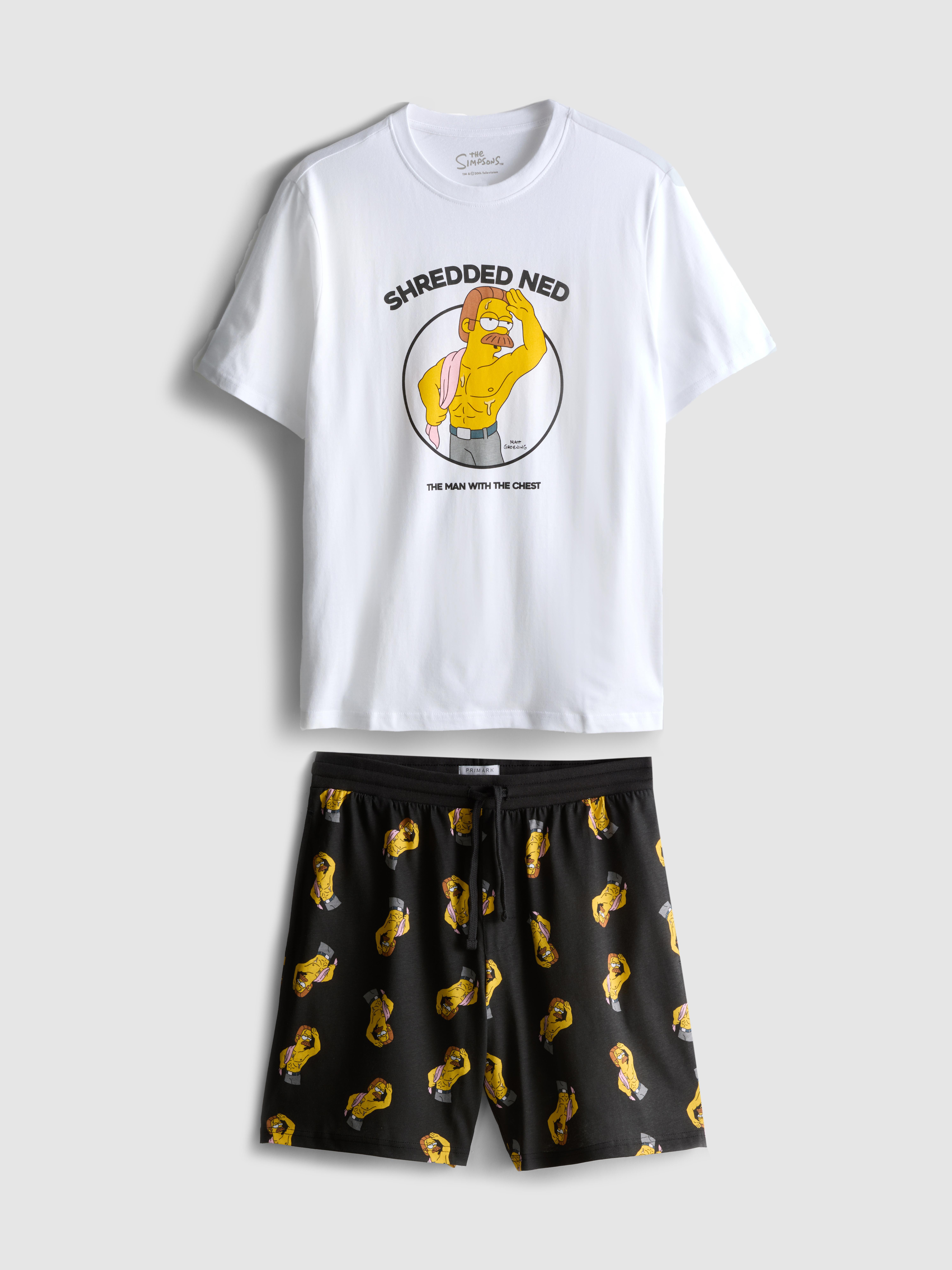 The Simpsons Shredded Ned Pajama Set