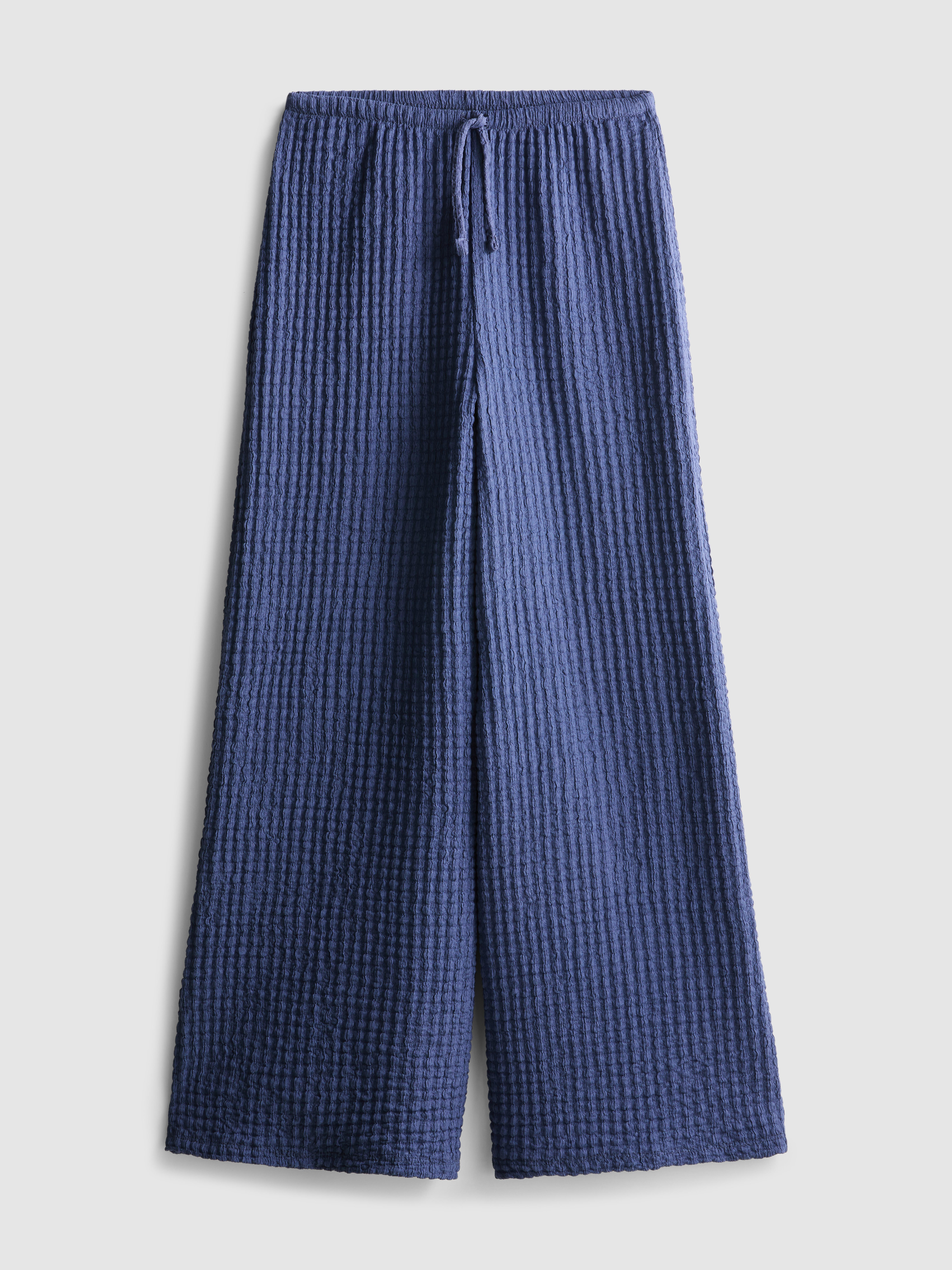 7-15yrs | Crinkle Wide Leg Trousers