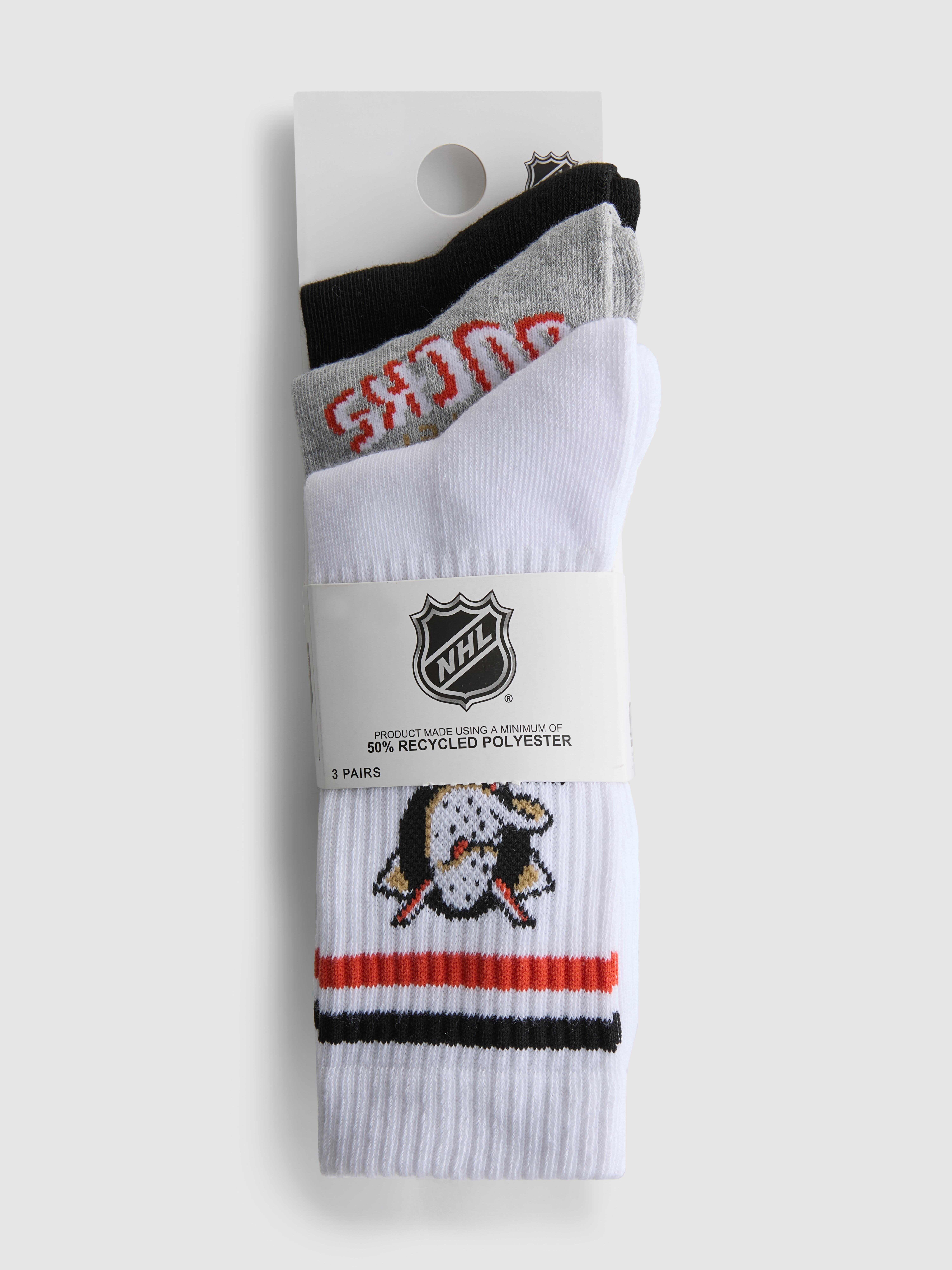 3pk NHL Anaheim Ducks Crew Socks
