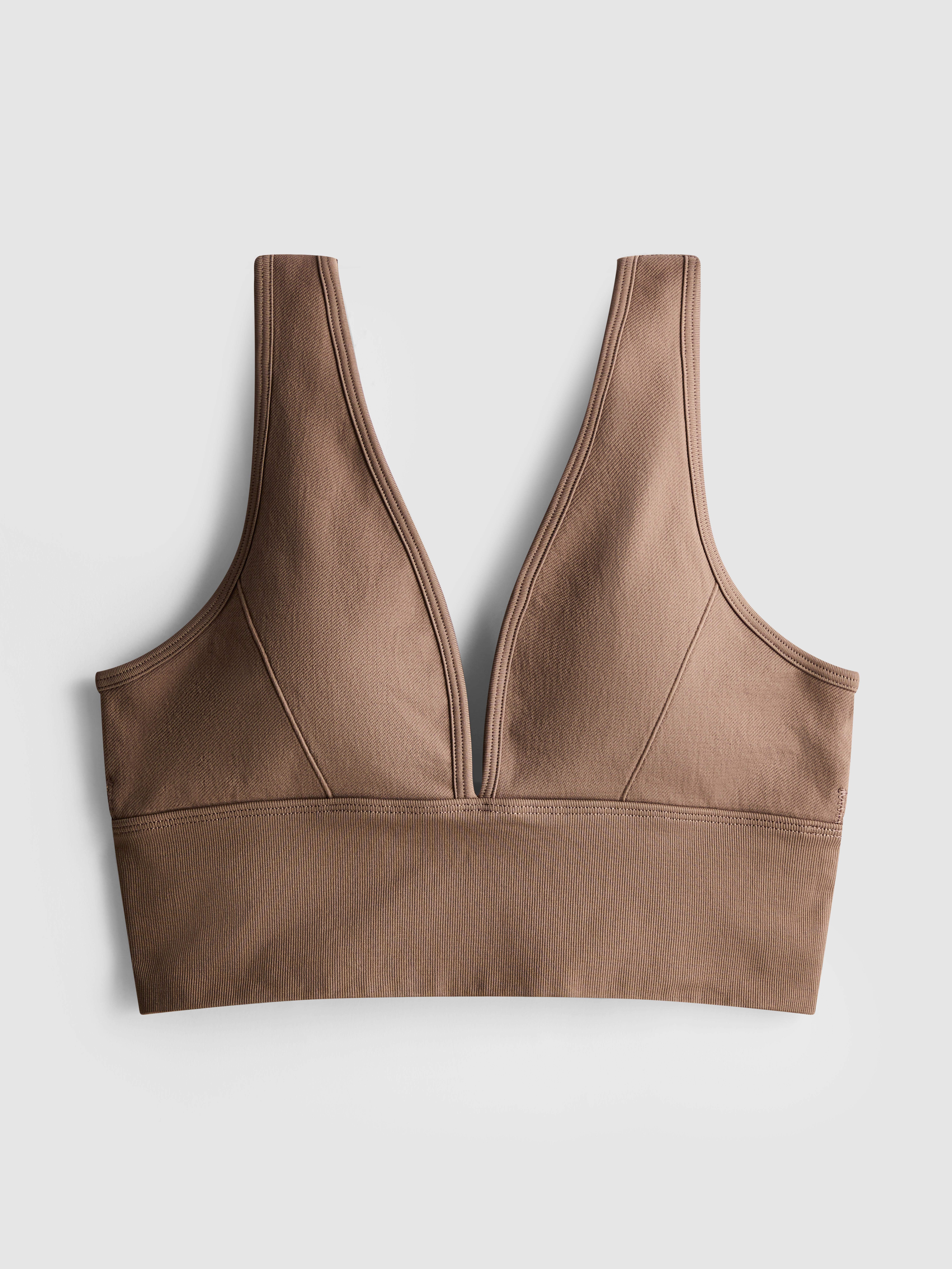 Women's Stone Rita Ora V-Neck Seamless Crop Top