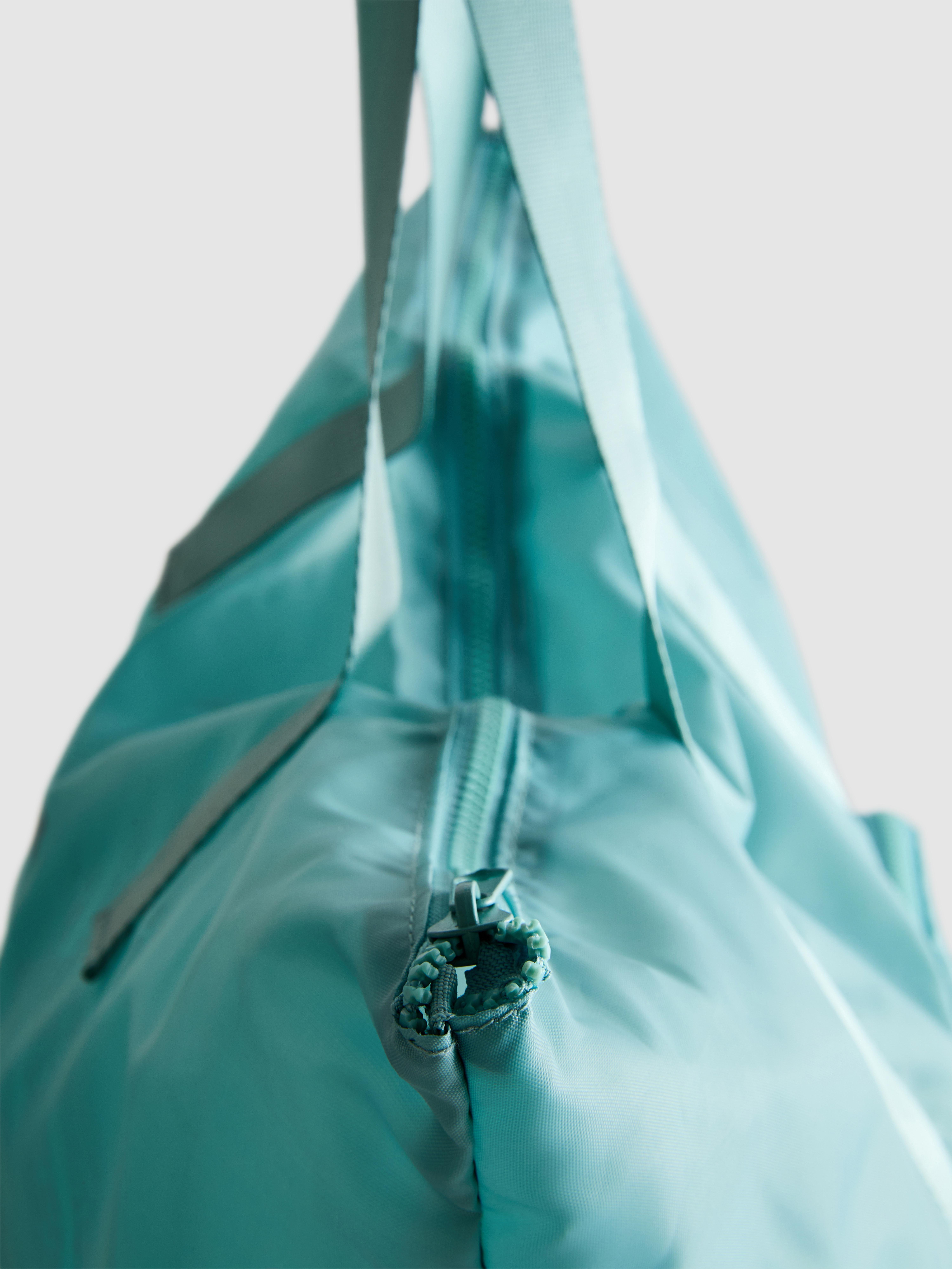 Women's Blue Pack and Go Shopper Bag