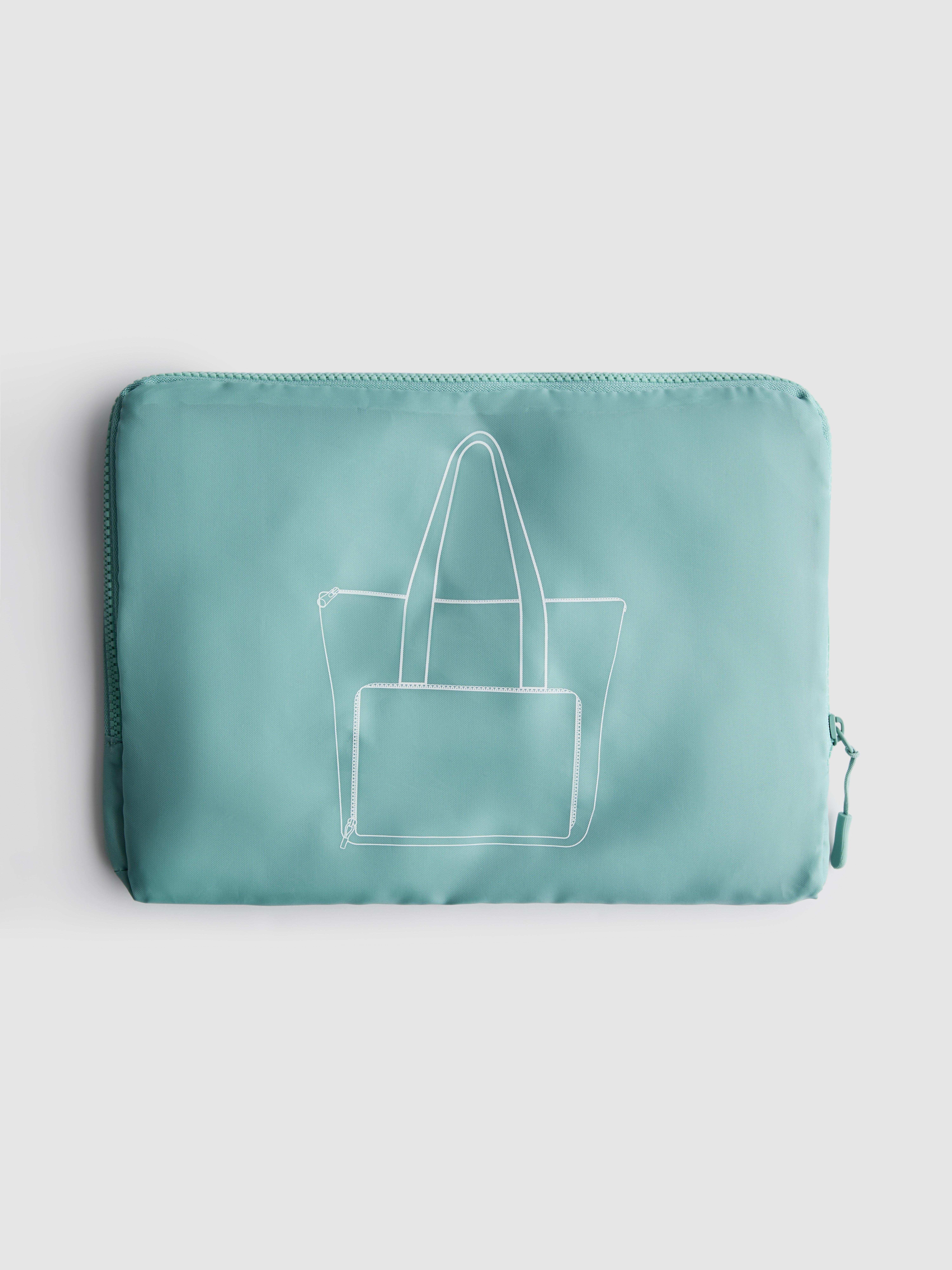 Women's Blue Pack and Go Shopper Bag