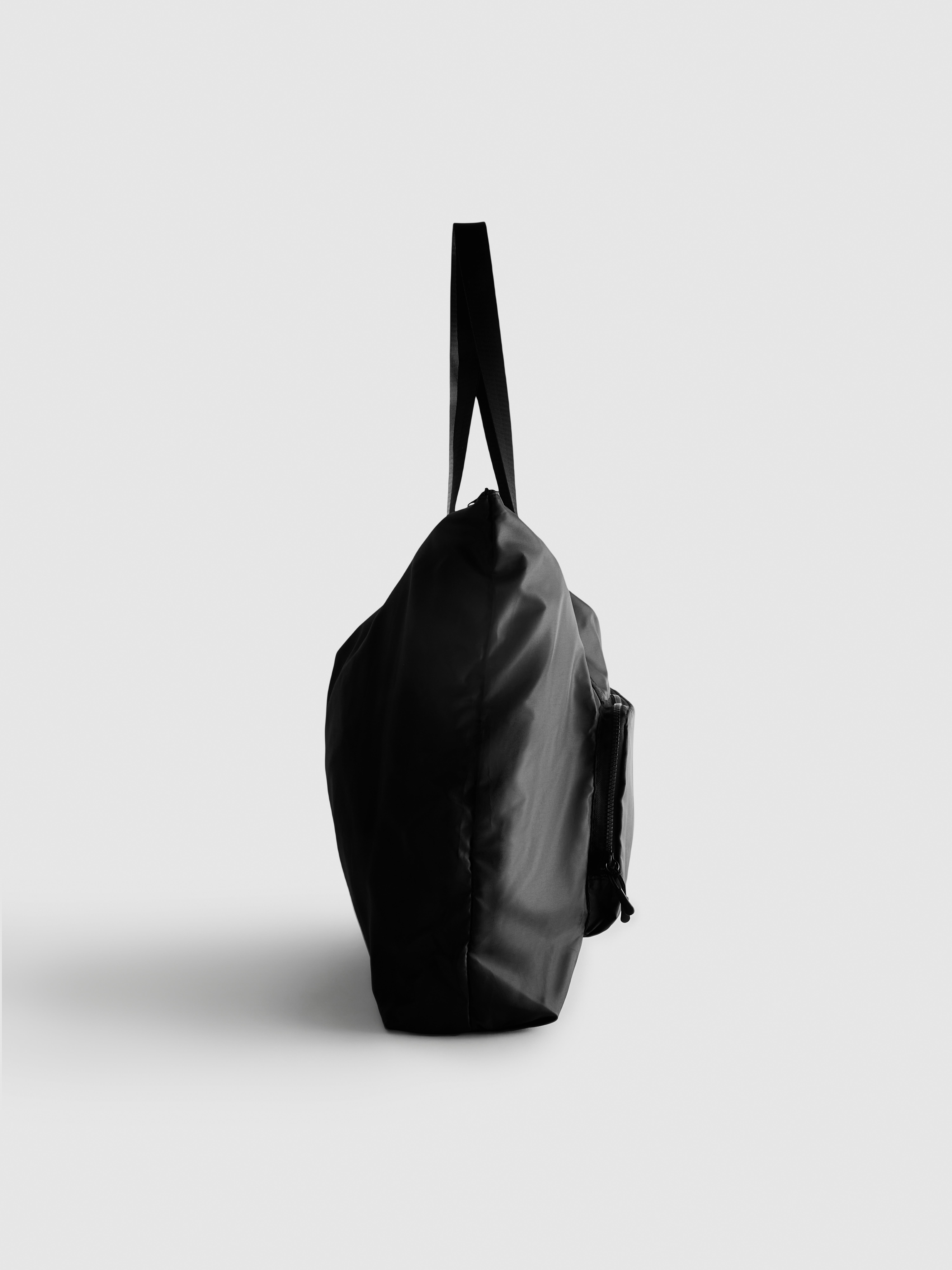 Women's Black Pack and Go Shopper Bag