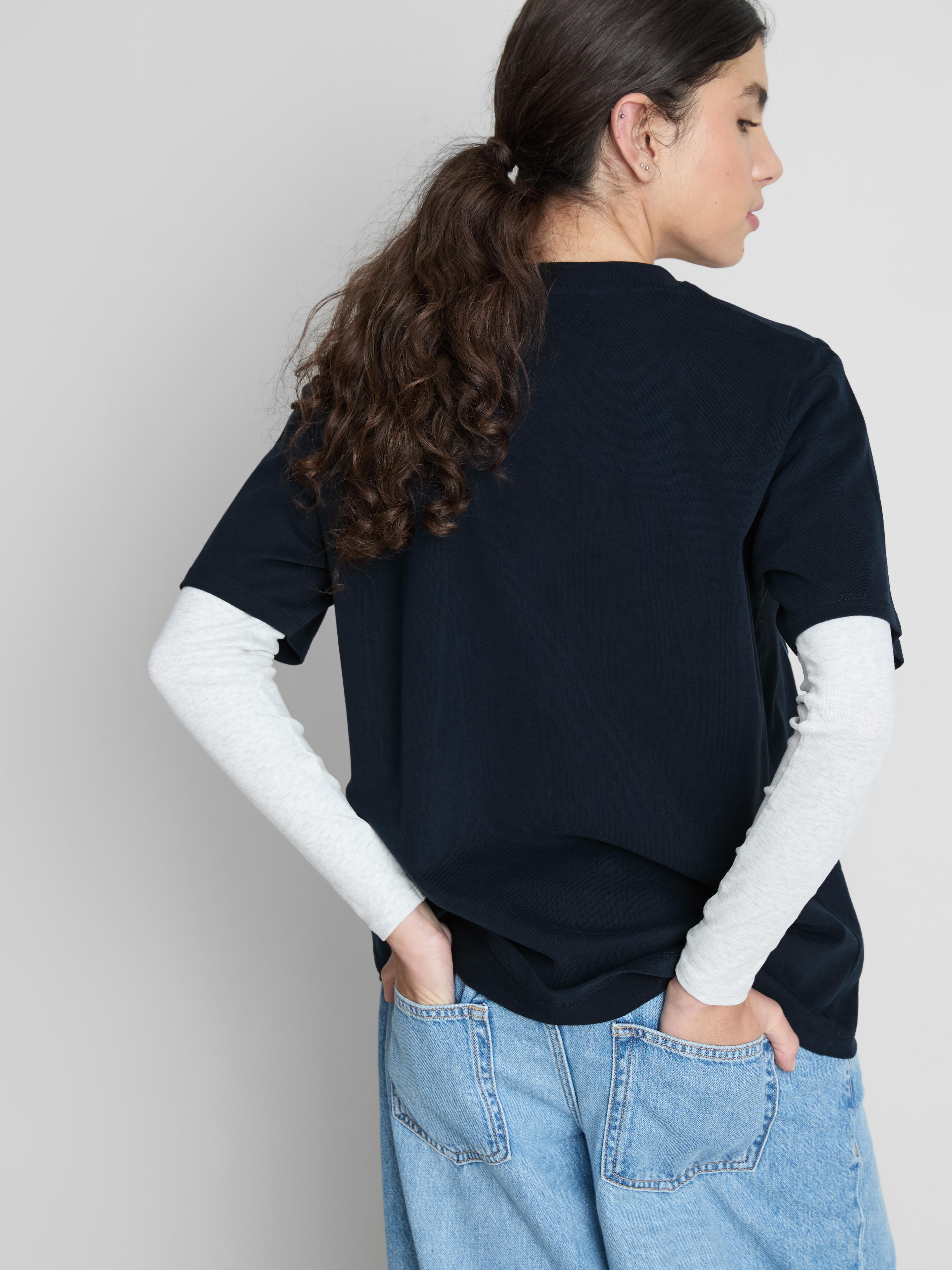 Women's Navy The Primark Scene | Oversized Graphic T-Shirt