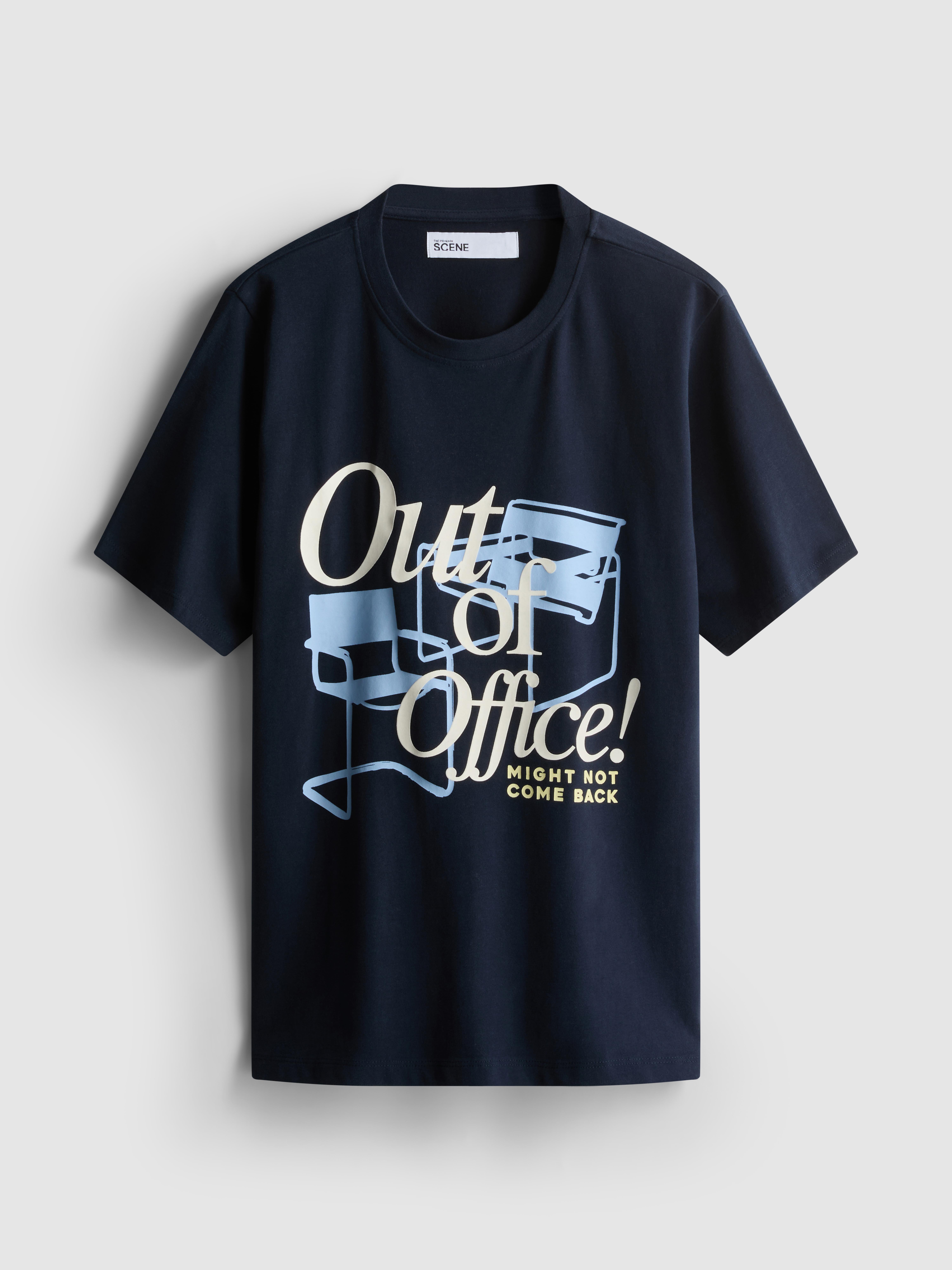 Women's Navy The Primark Scene | Oversized Graphic T-Shirt