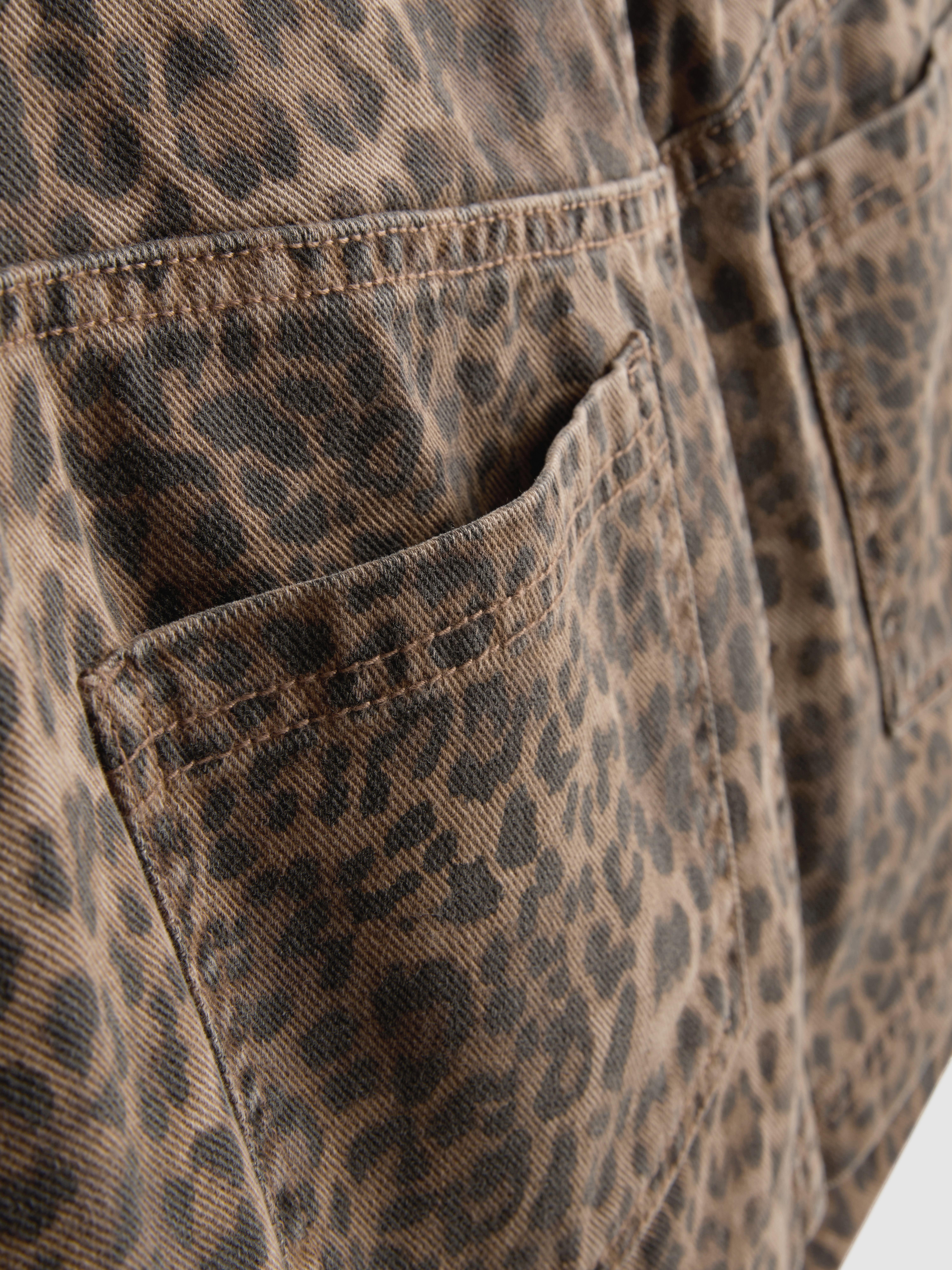 The Primark Scene | Denim Leopard Mini Skirt
