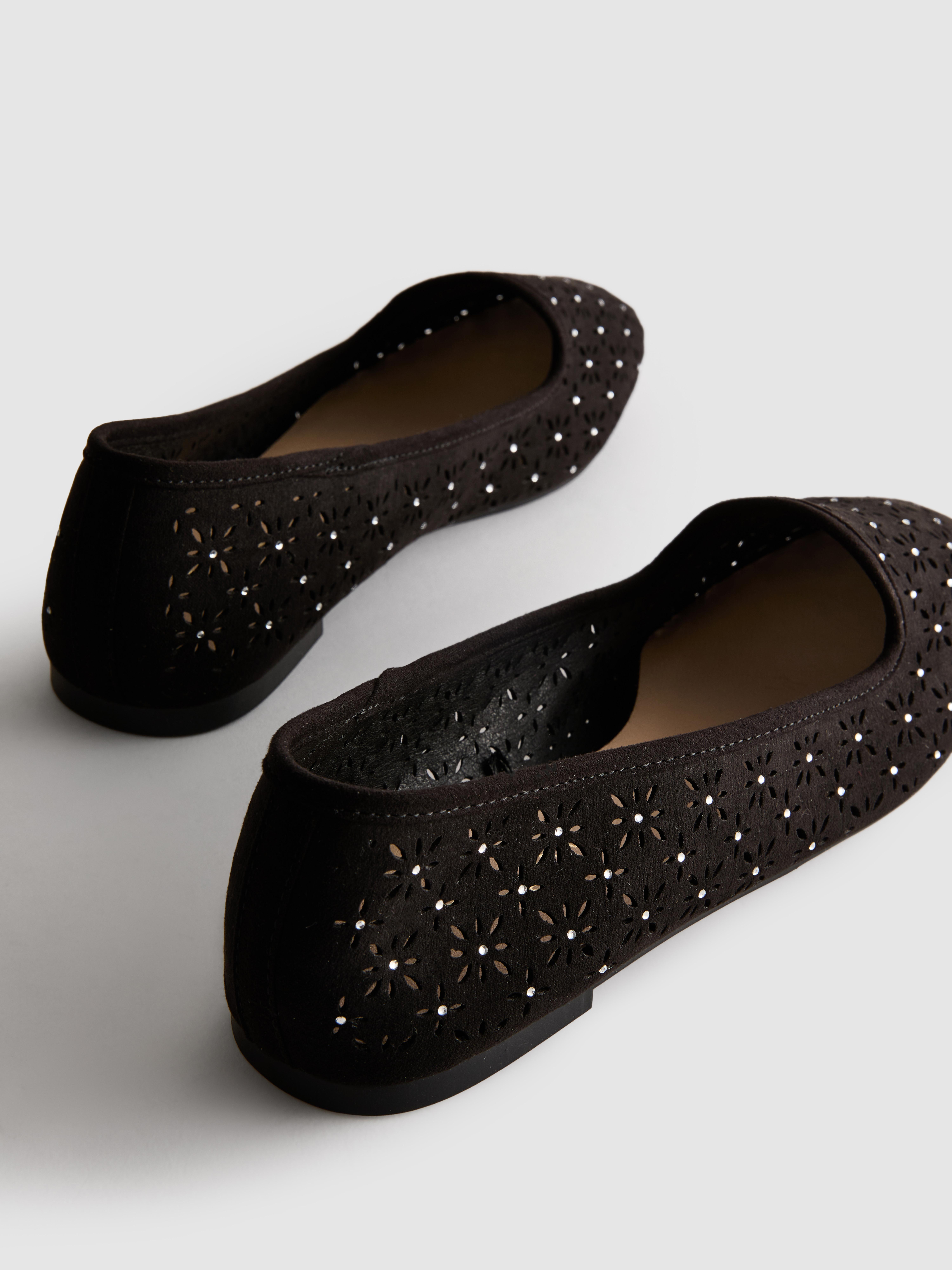 Cut-Out Ballet Flats