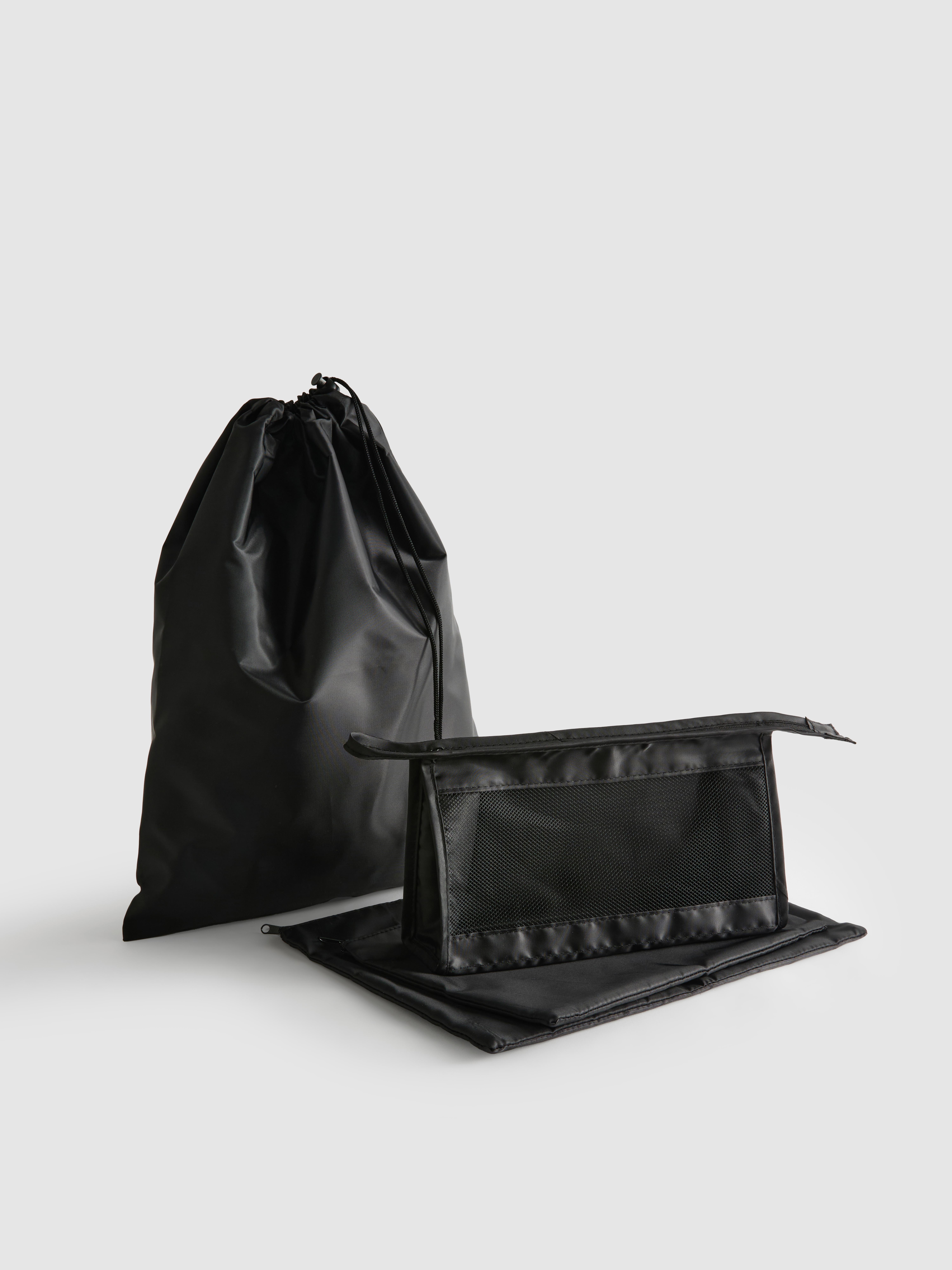 Black 8pk Travel Packing Cubes