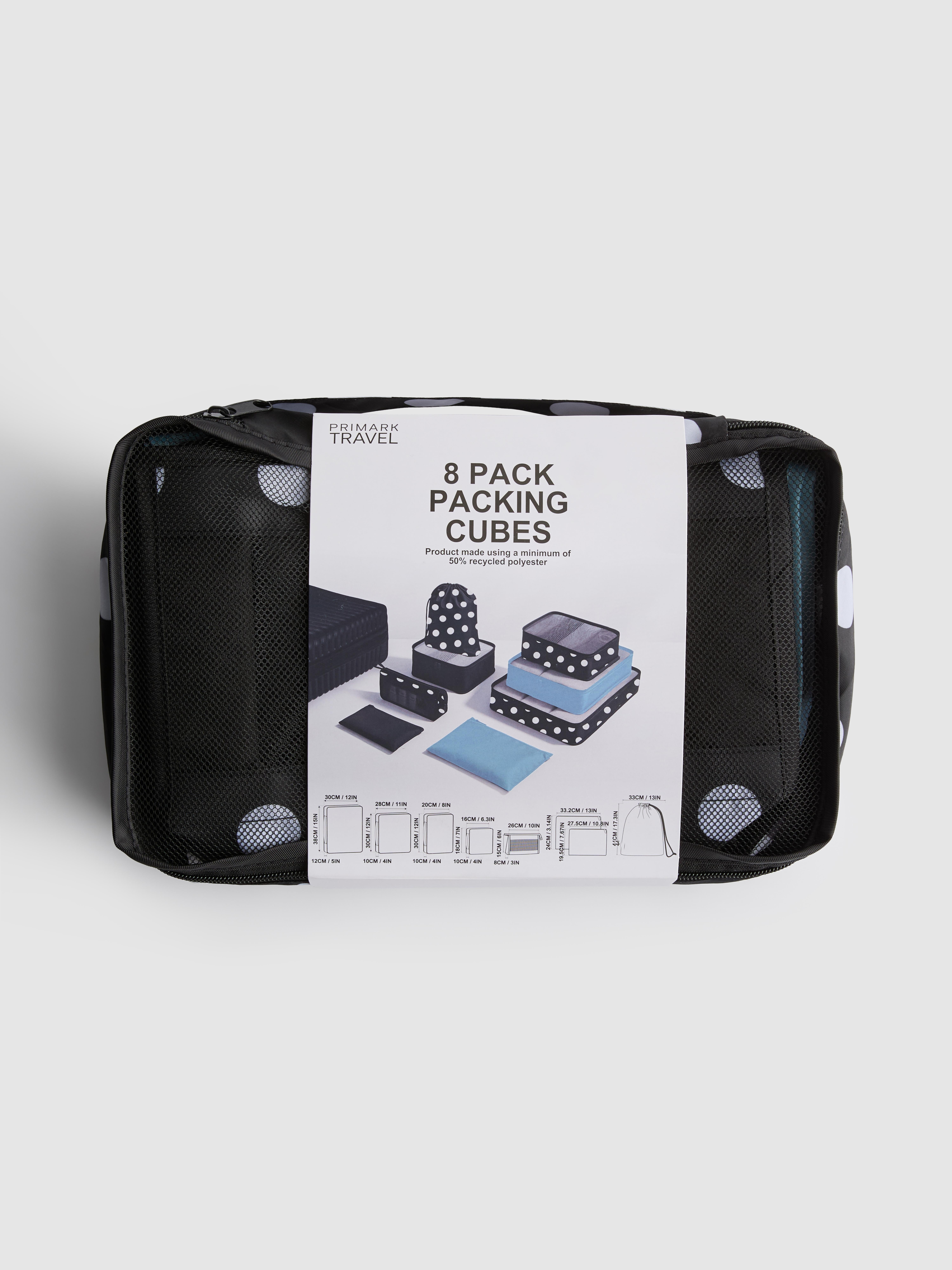 Multi 8pk Zip-Up Packing Cubes