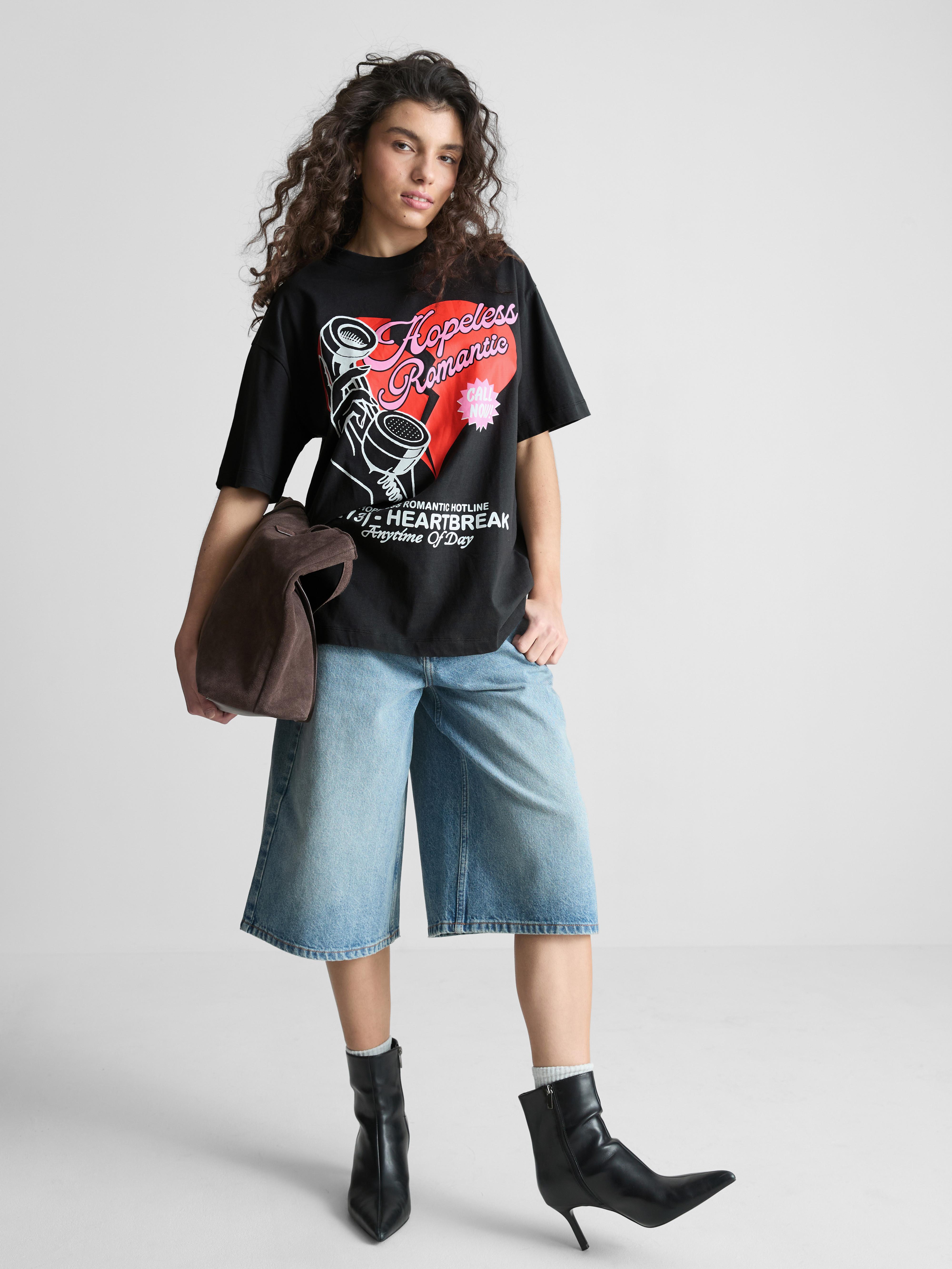 The Primark Scene | Cotton Relaxed Hopeless Romantic Tee