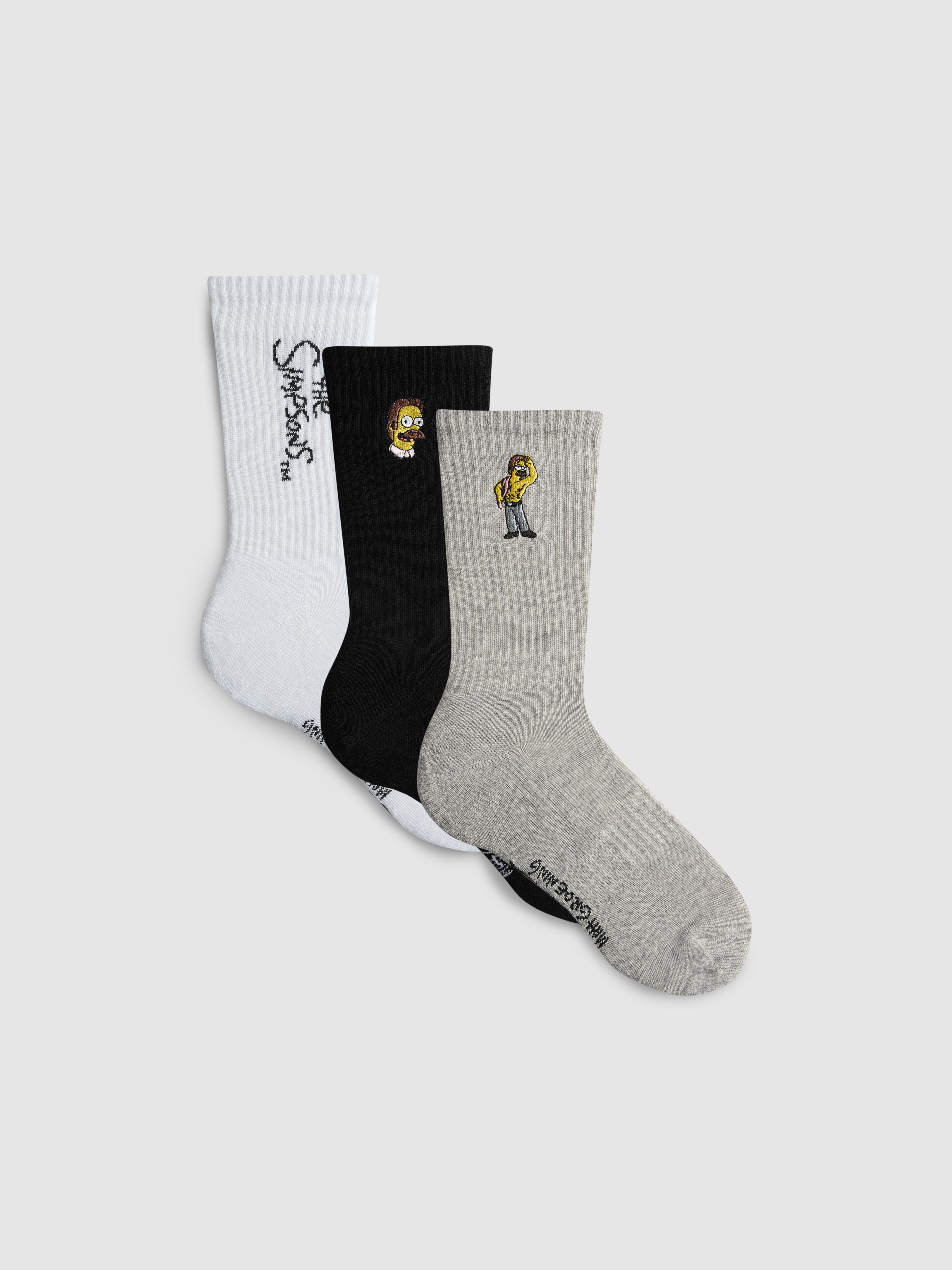 Stance The Simpsons Calzini Introduzione - Bianco, Uomo E Donna, Con Ammortizzazione Media