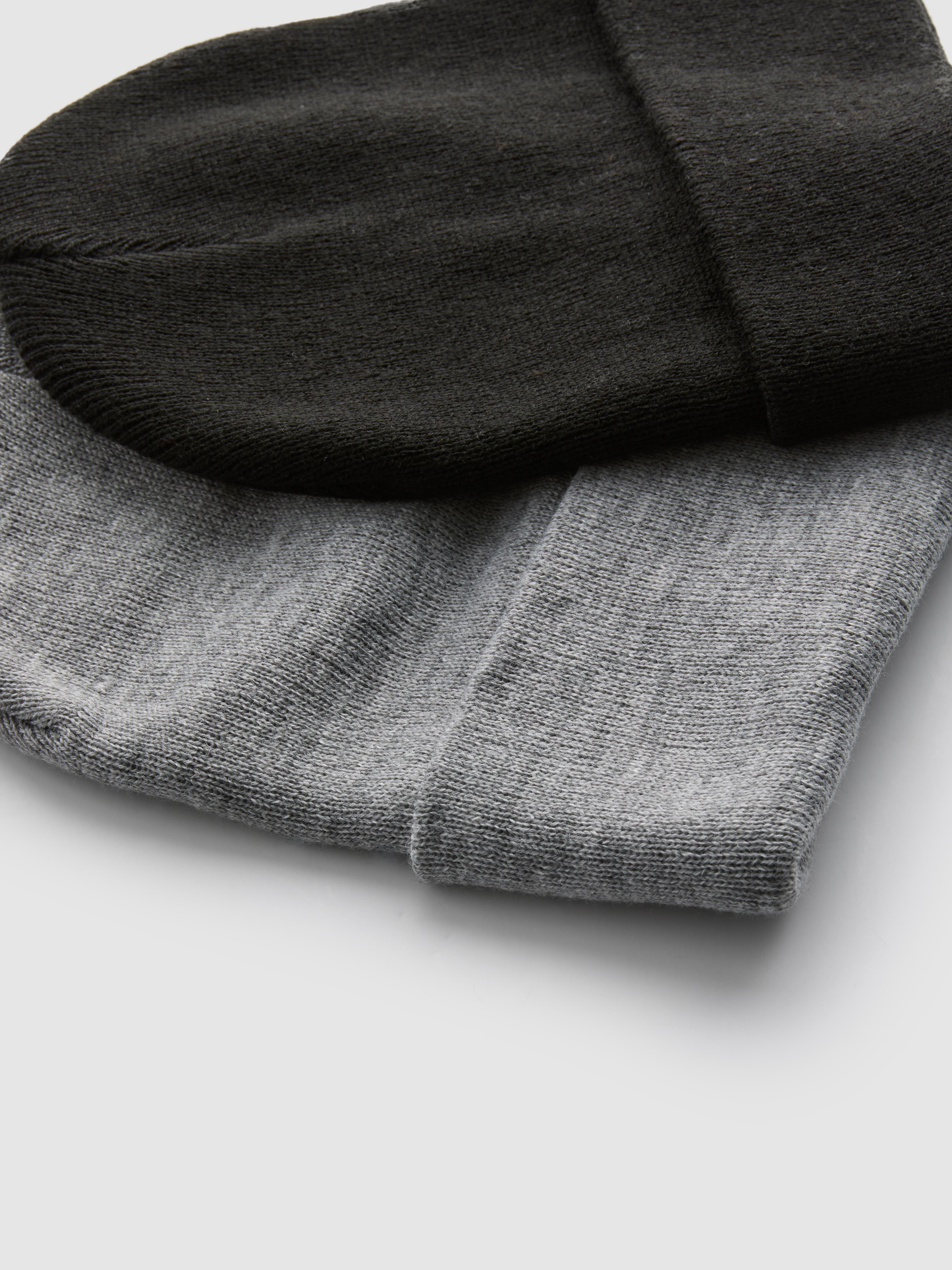 2pk Deep Cuff Beanie Hats