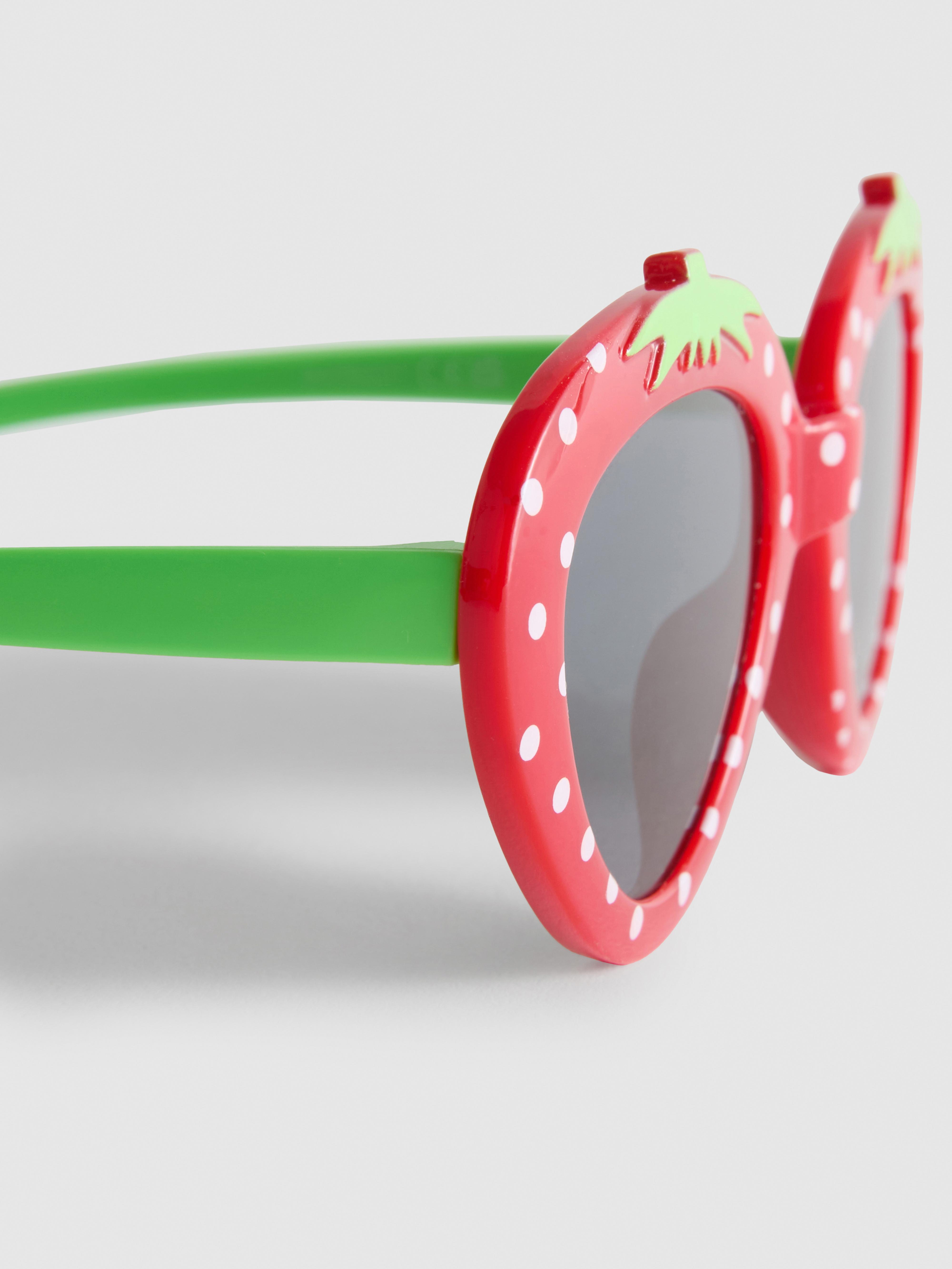 Gafas de sol con montura de fresa