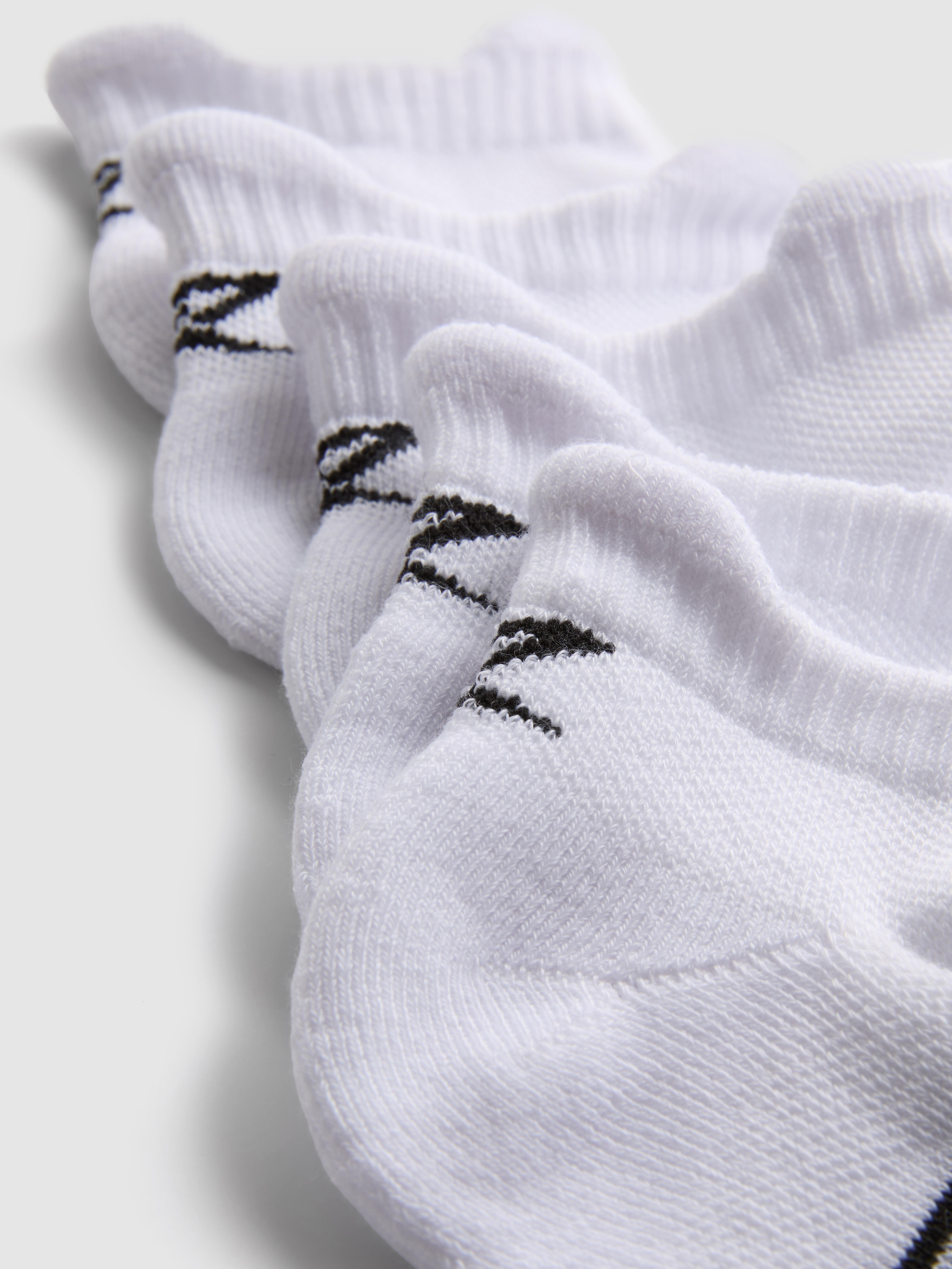 Men's White 5pk Active Sports Socks