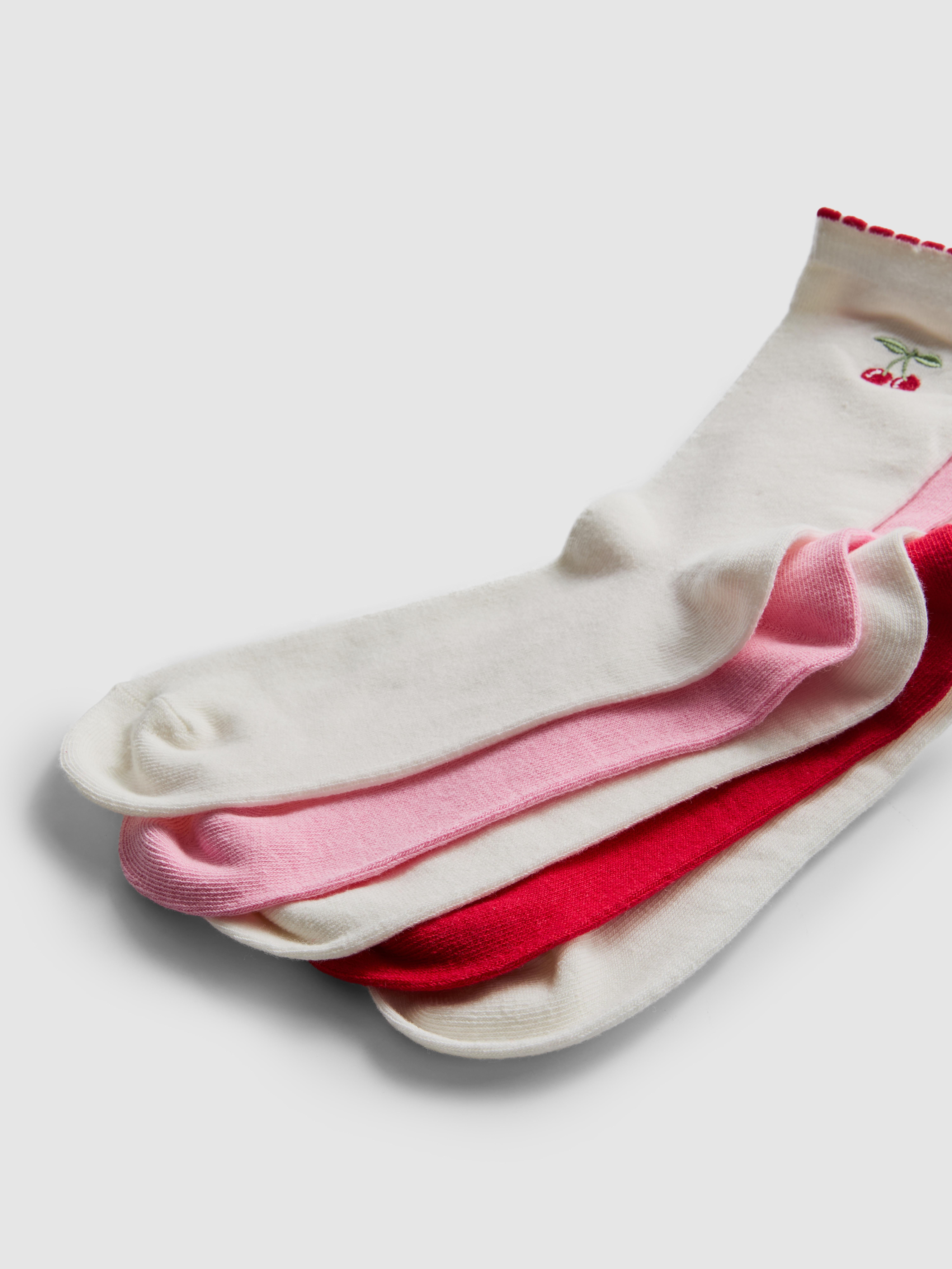 5pk Cotton Rich Valentines Socks