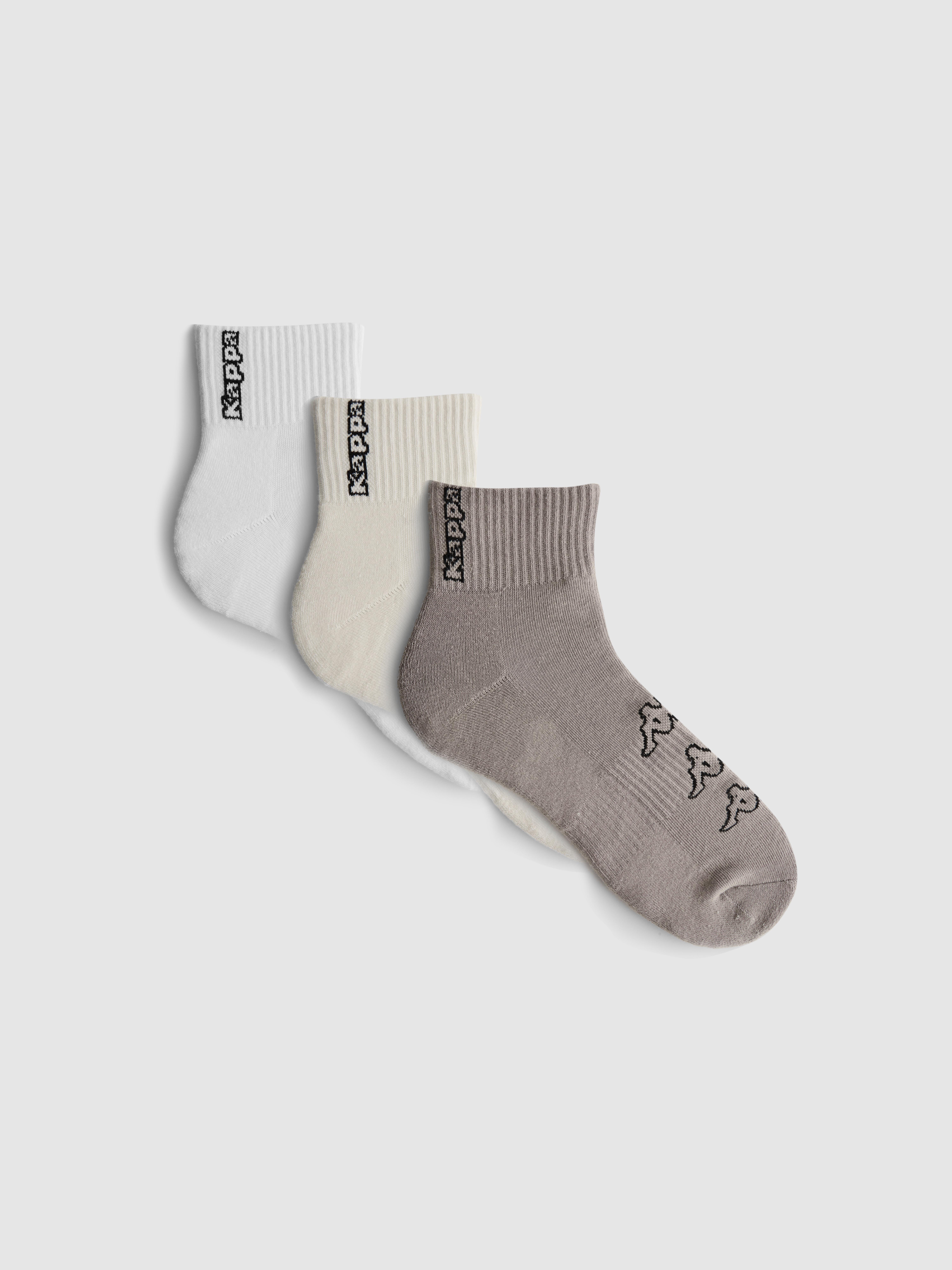 3pk Kappa x Primark Quarter Crew Socks