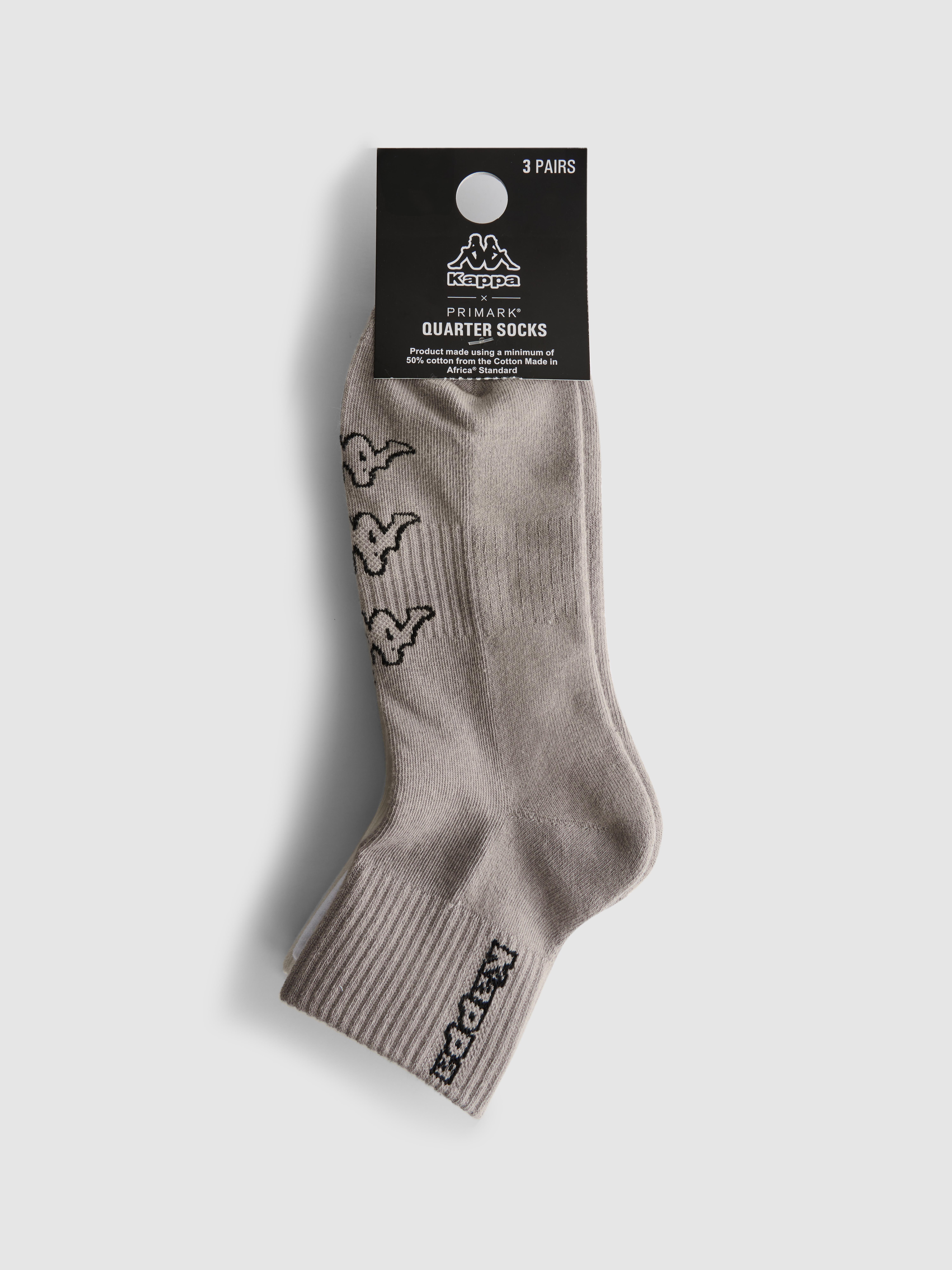 3 paia di calzettoni a un quarto Kappa x Primark