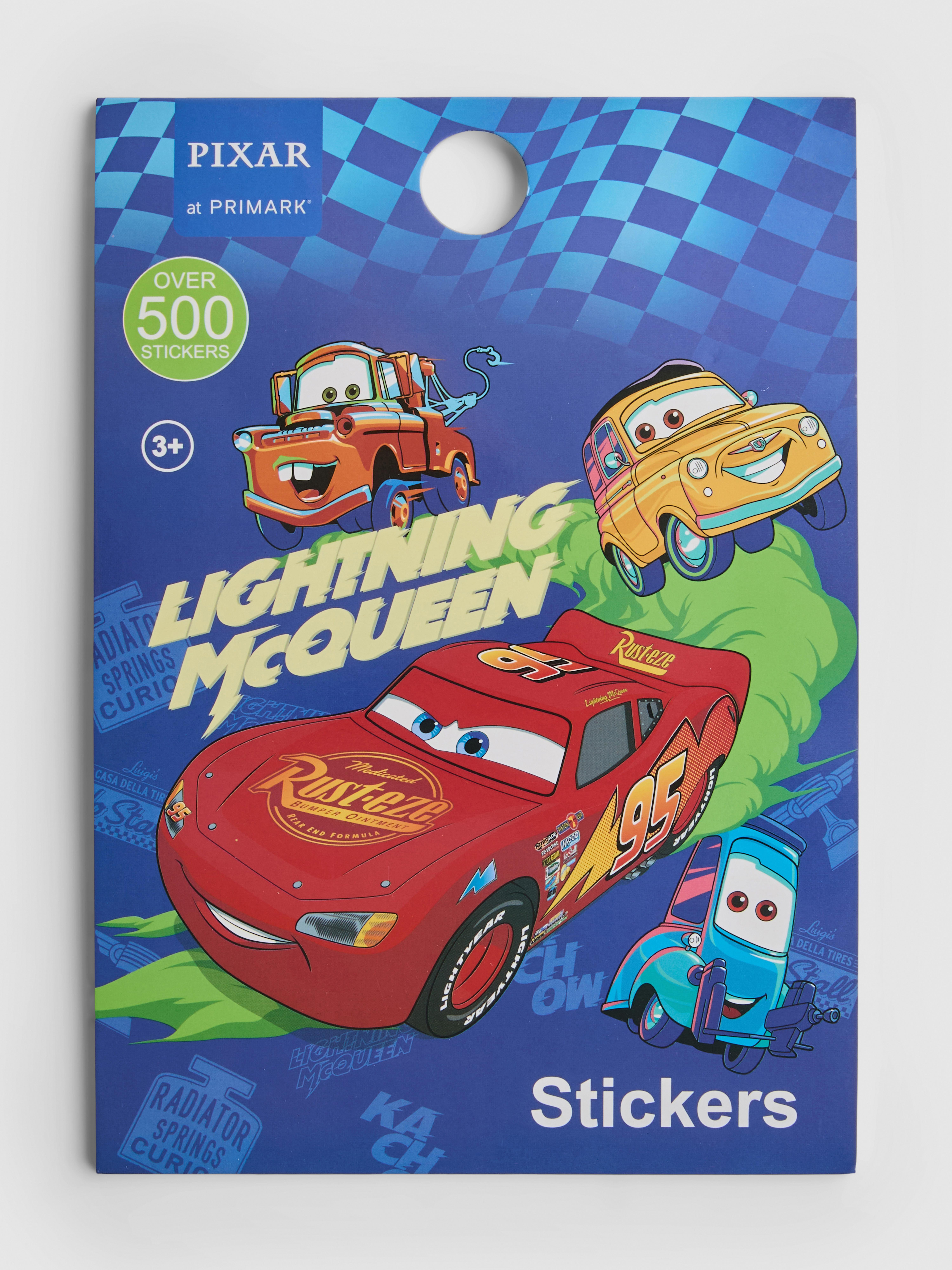 Carte cu autocolante Mașini de la Disney Pixar