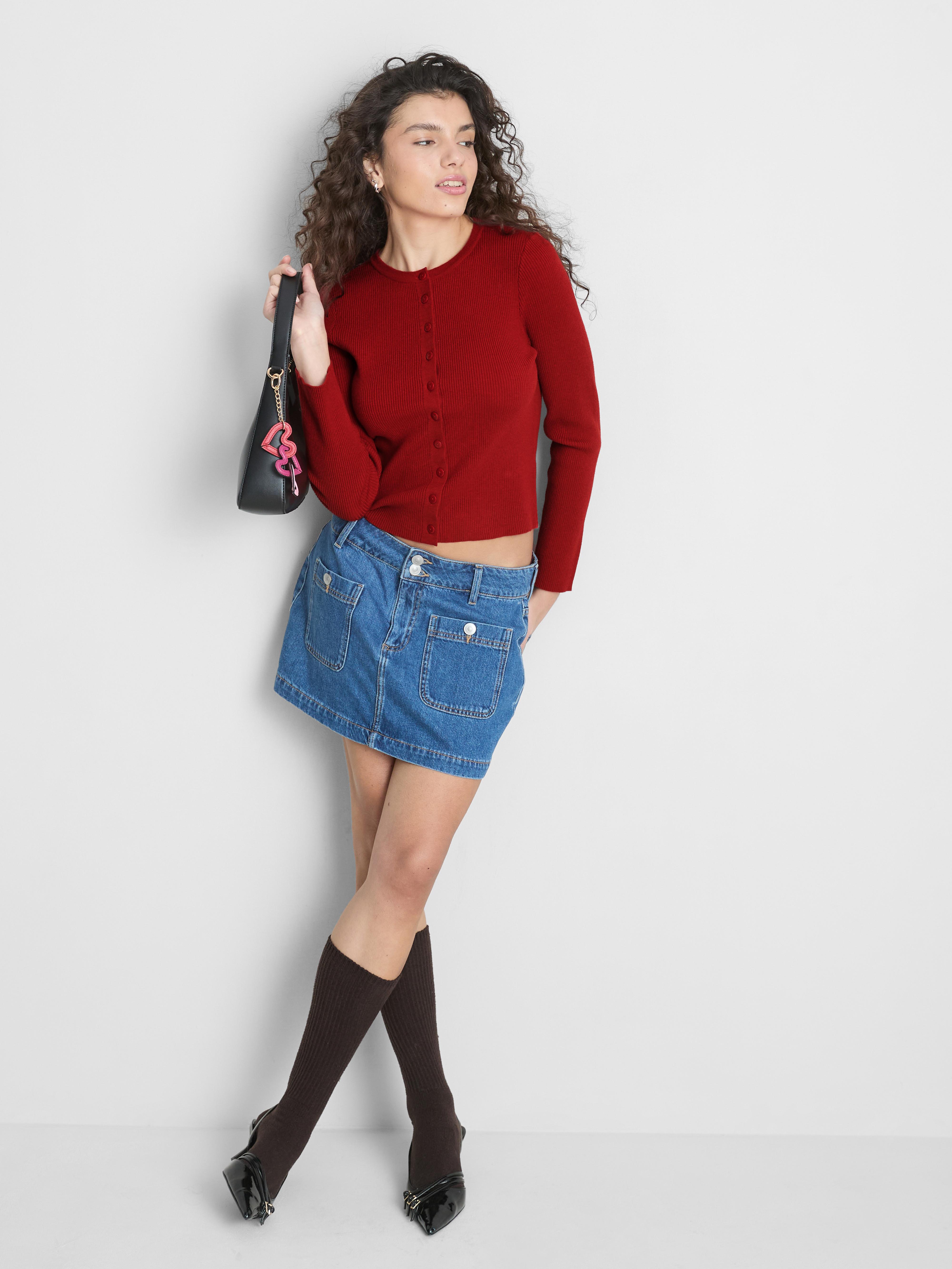 Cardigan basic con bottoni