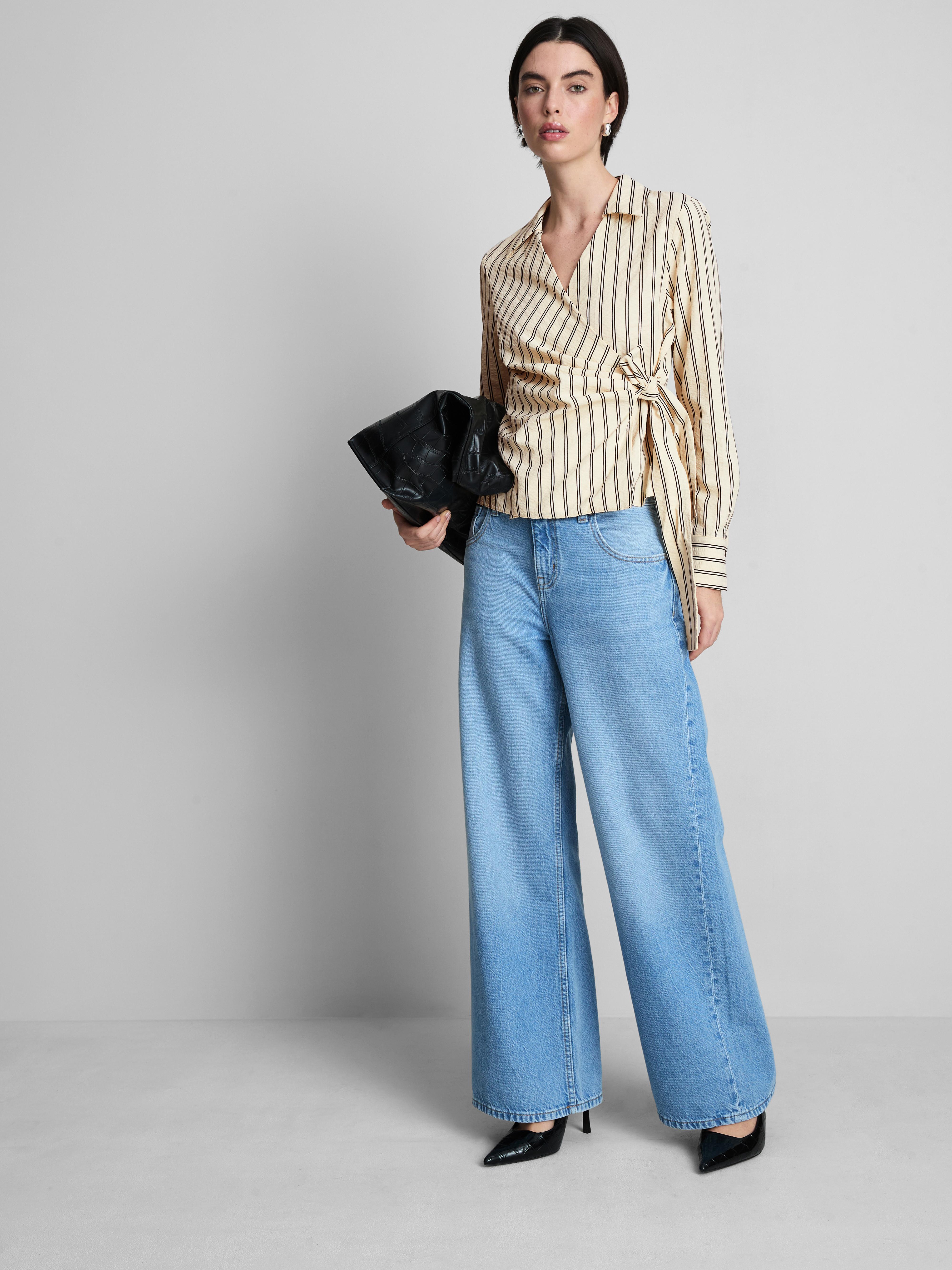 Striped Wrap Shirt