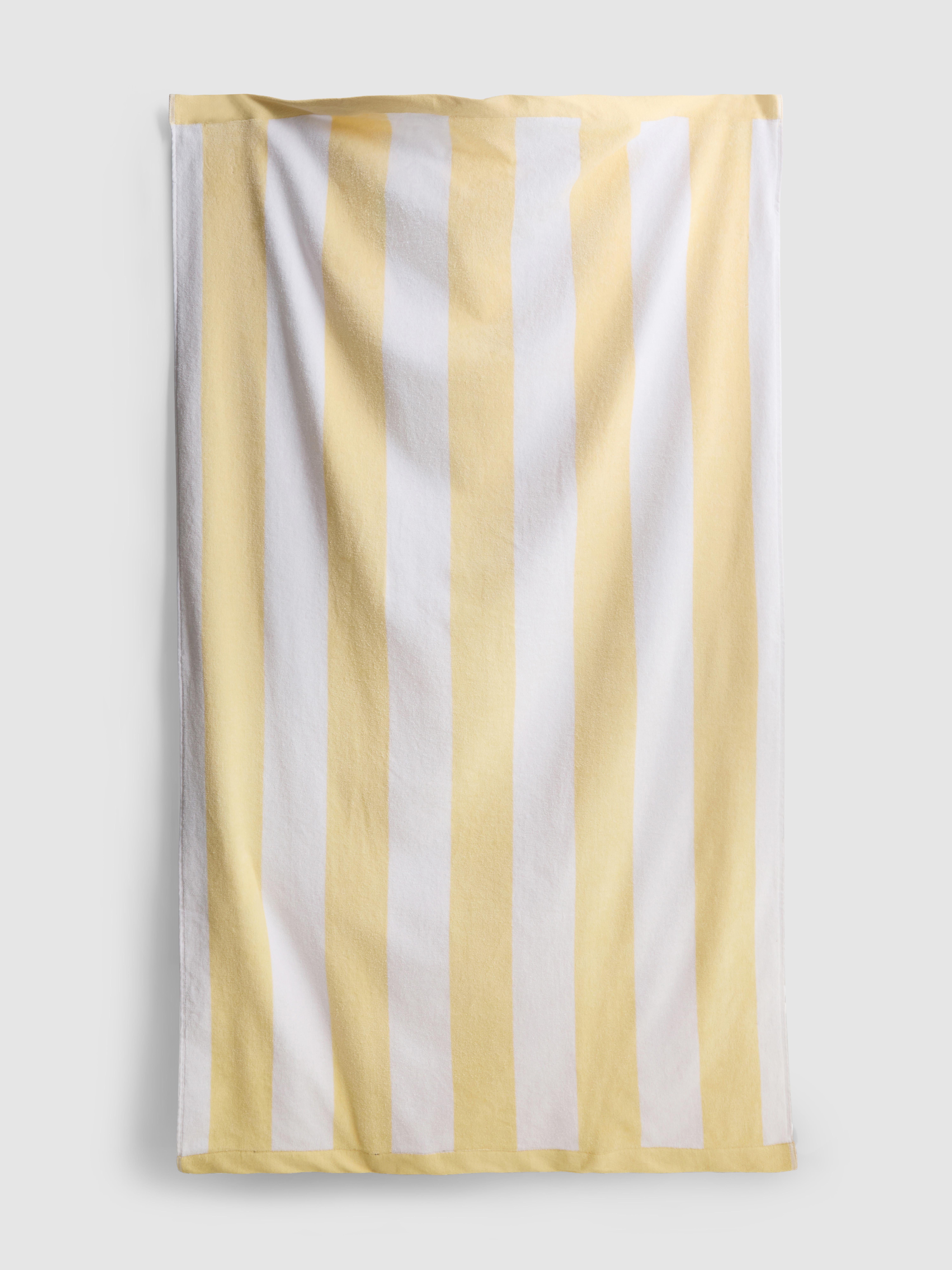 Toalla de playa con rayas anchas tipo caseta