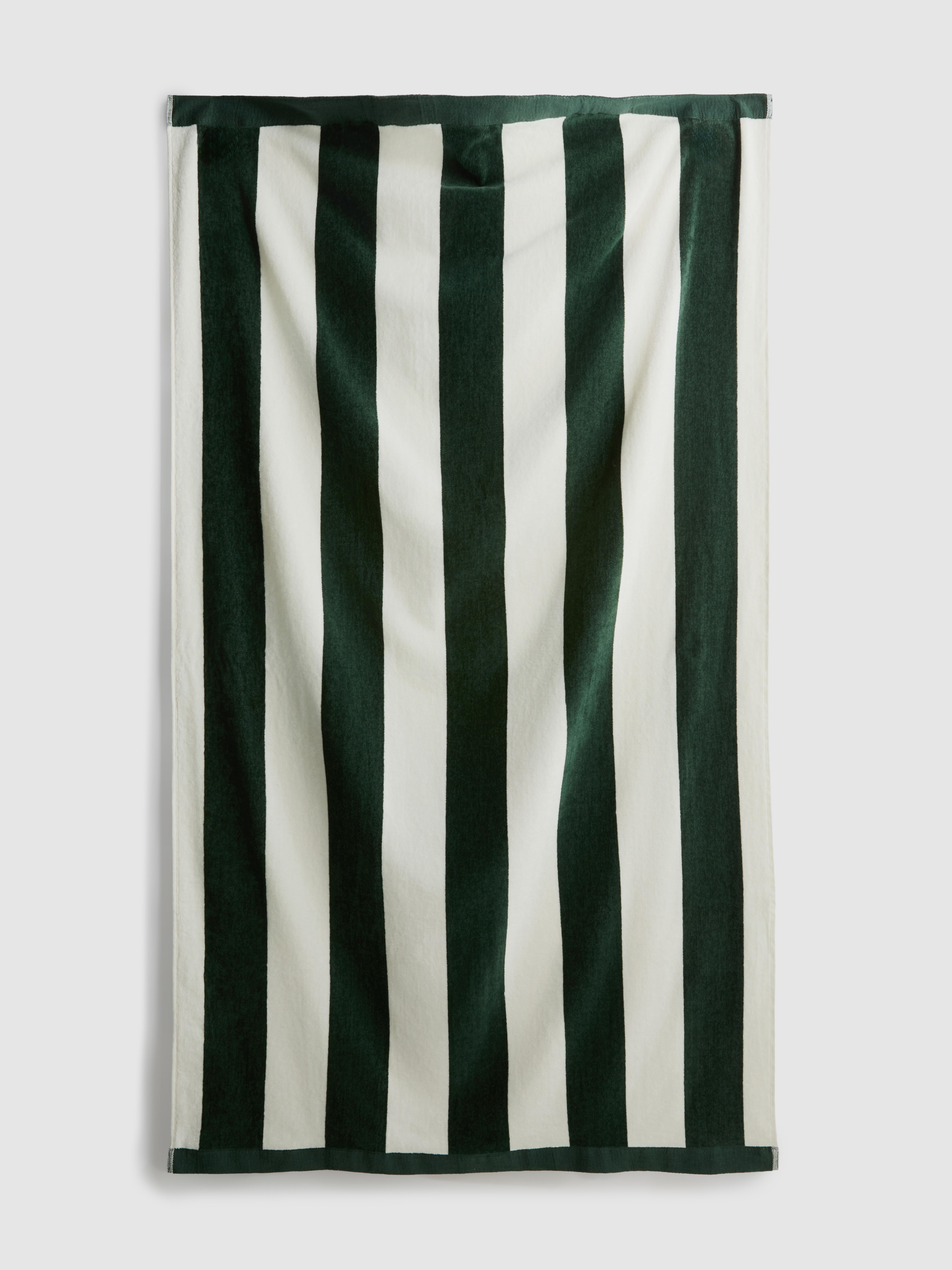 Toalla de playa con rayas anchas tipo caseta