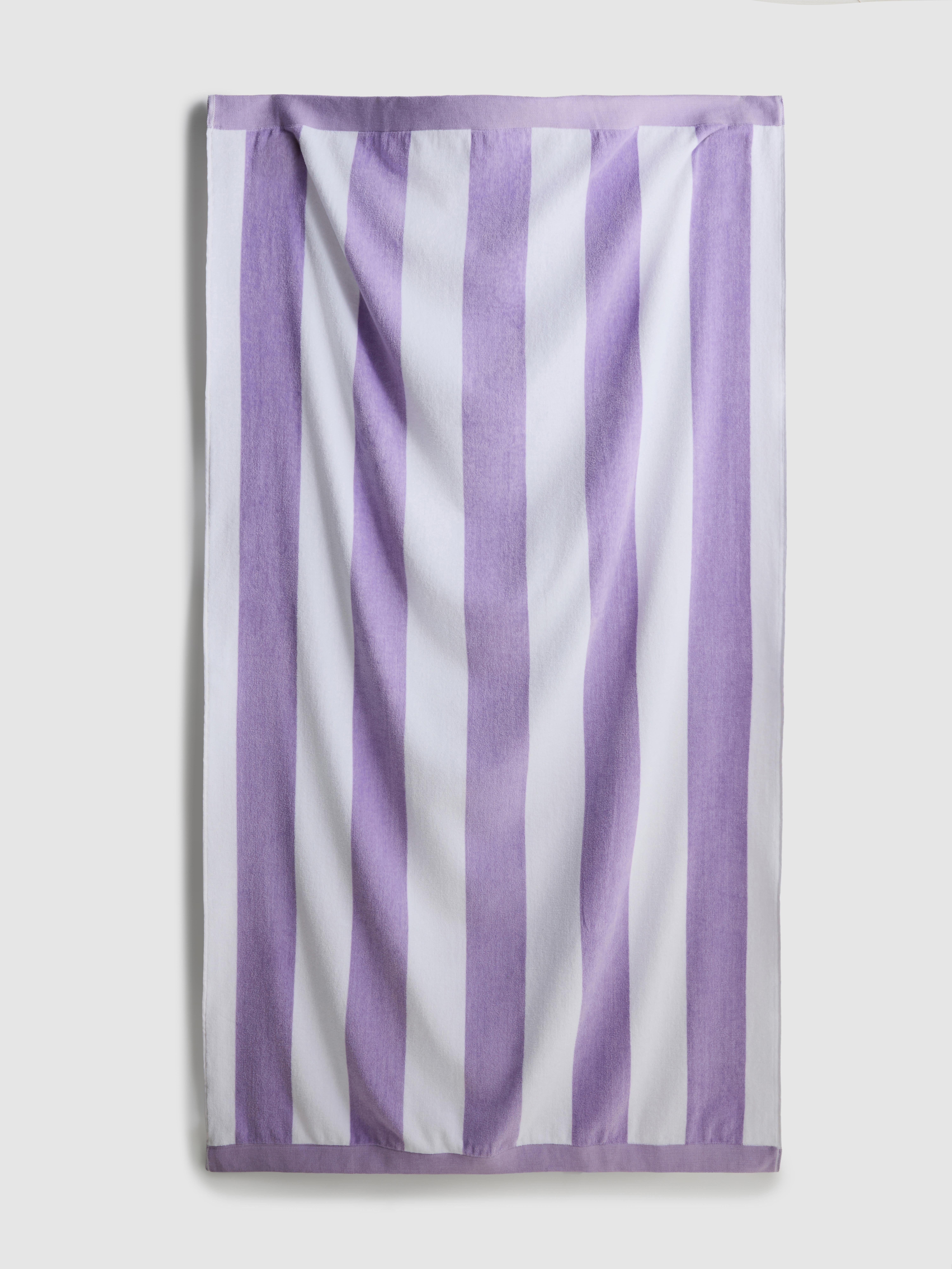 Toalla de playa con rayas anchas tipo caseta