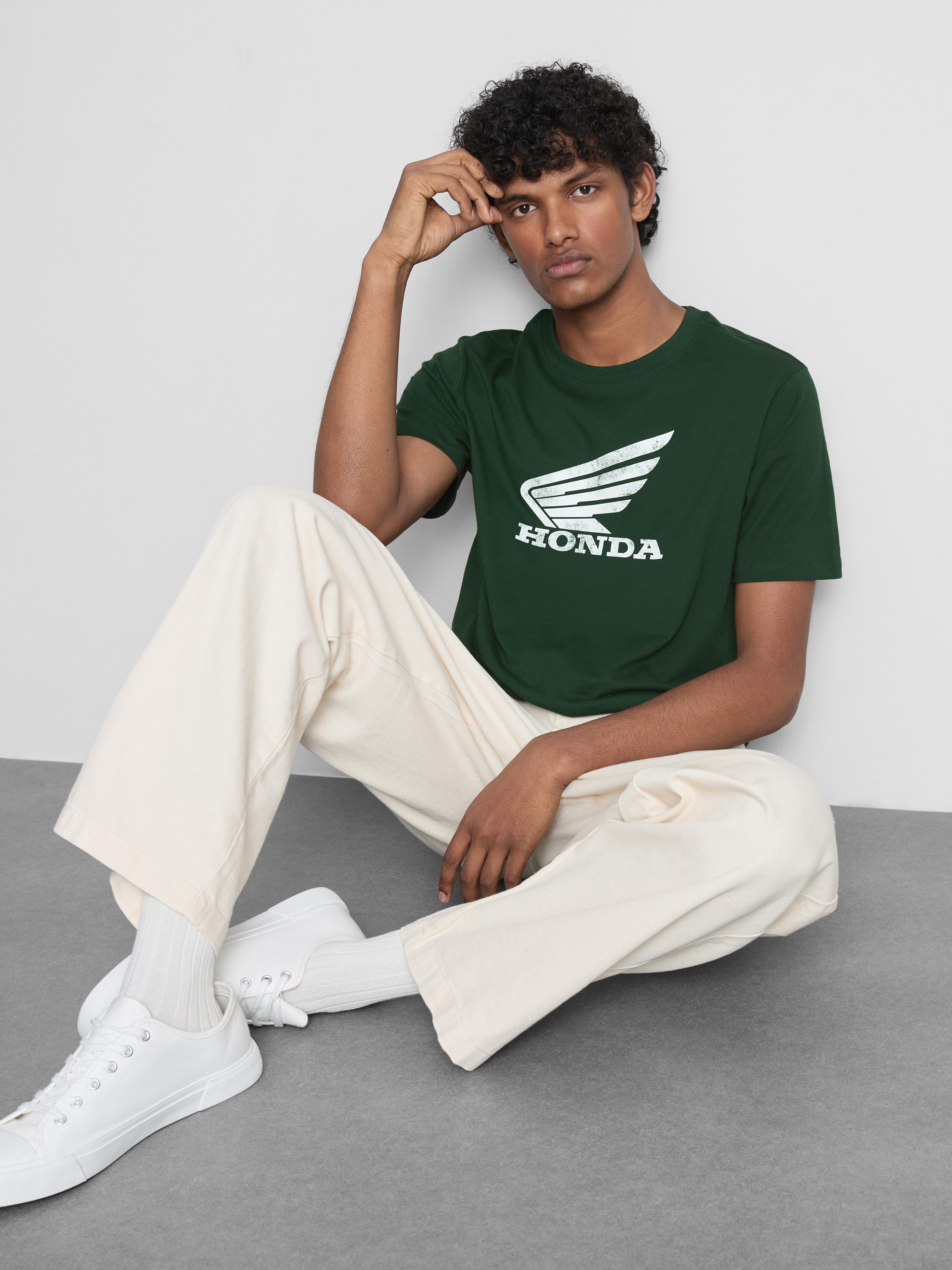 T-shirt à manches courtes et logo Honda