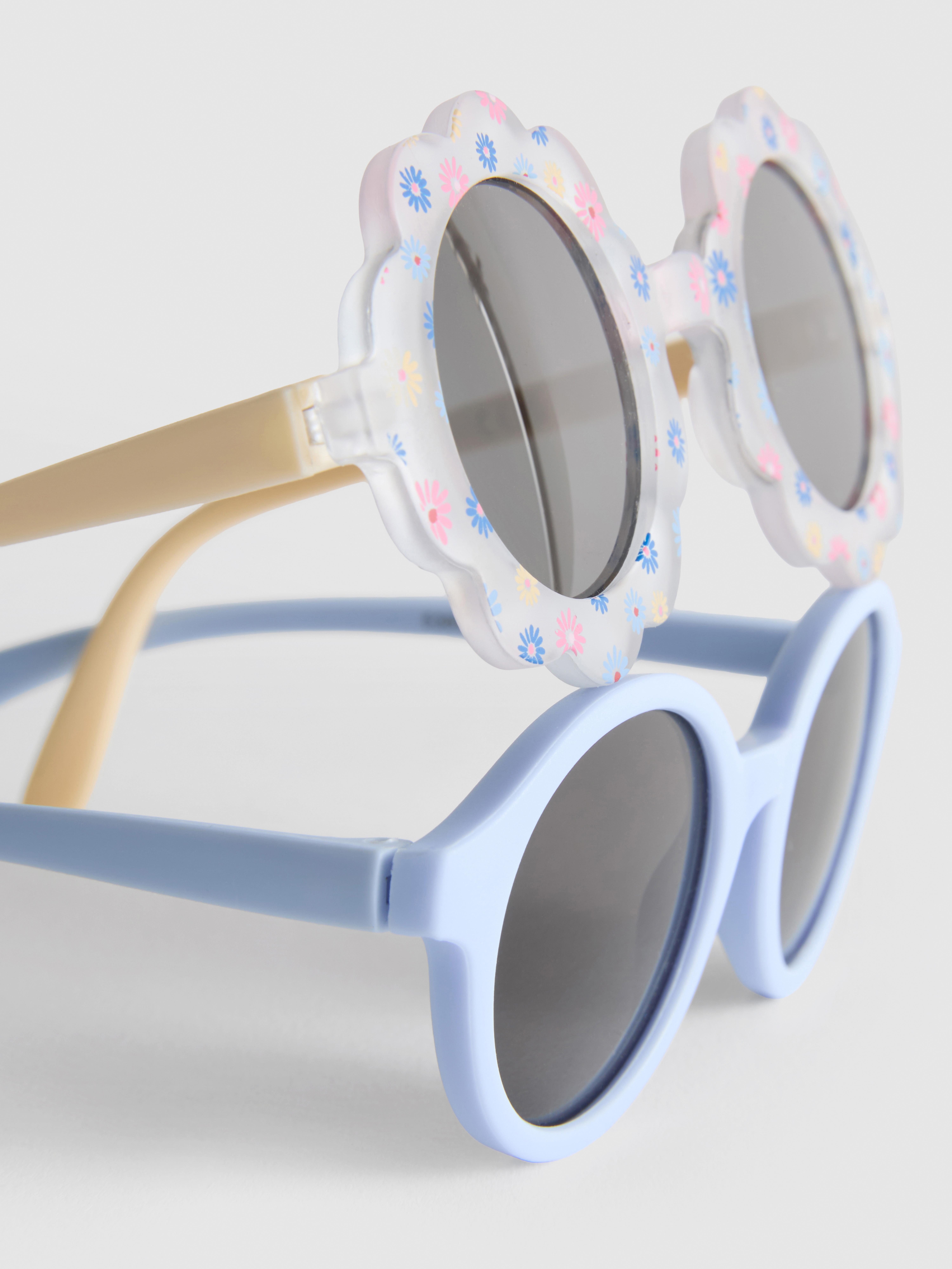 2pk Round Frame Sunglasses