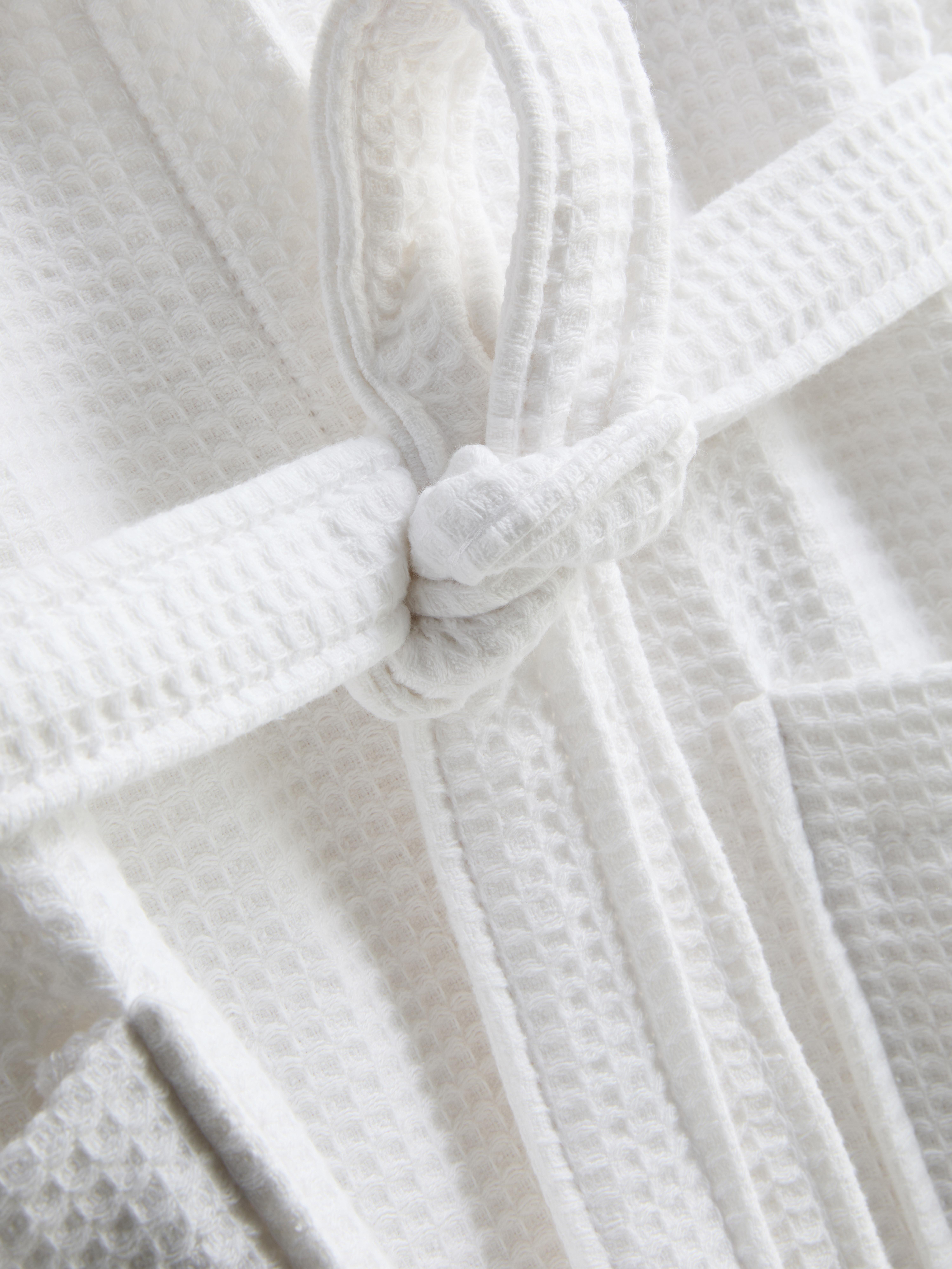 Peignoir de bain à texture gaufrée