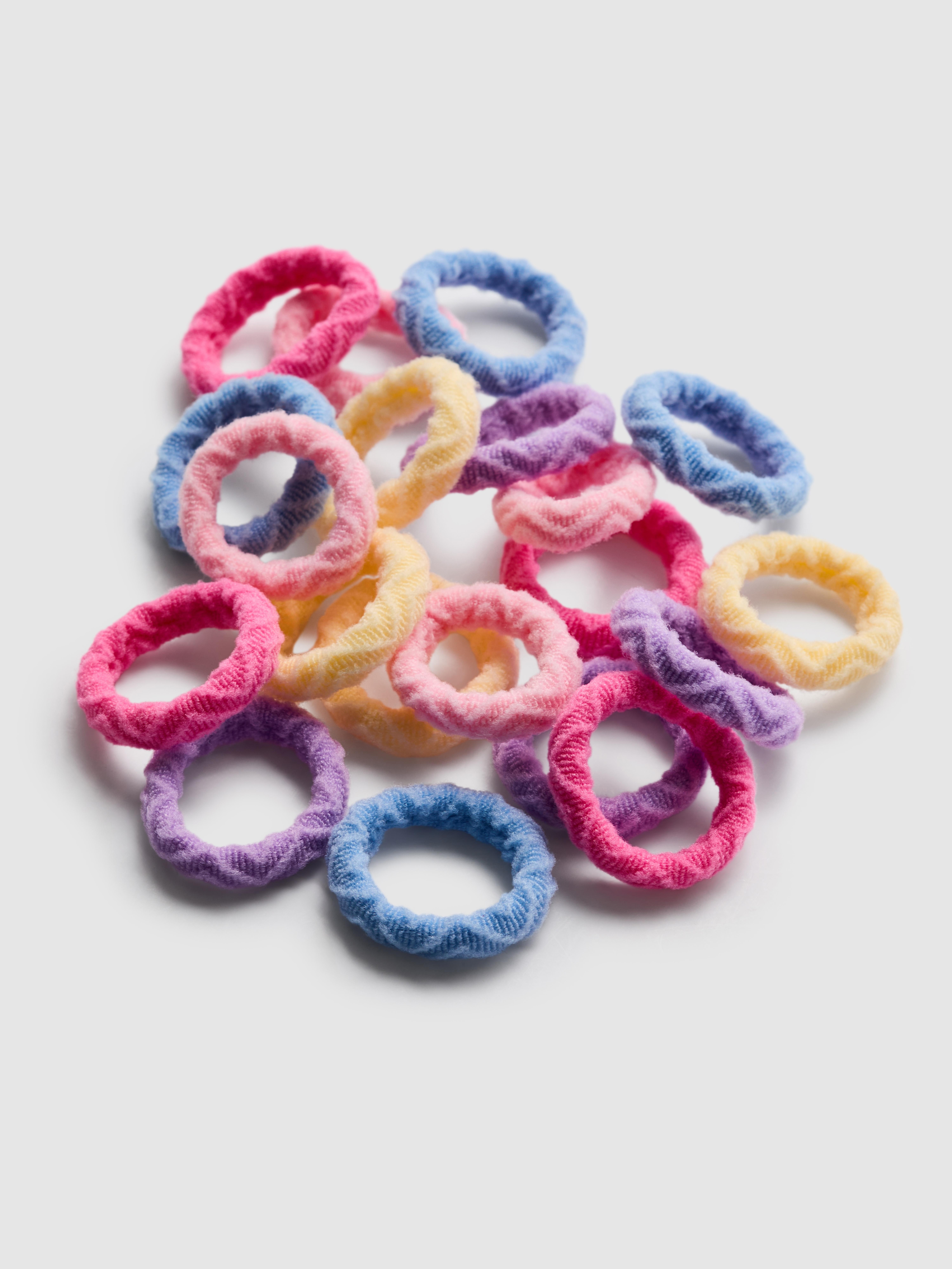 Girls Multi 20pk Textured Hair Bands