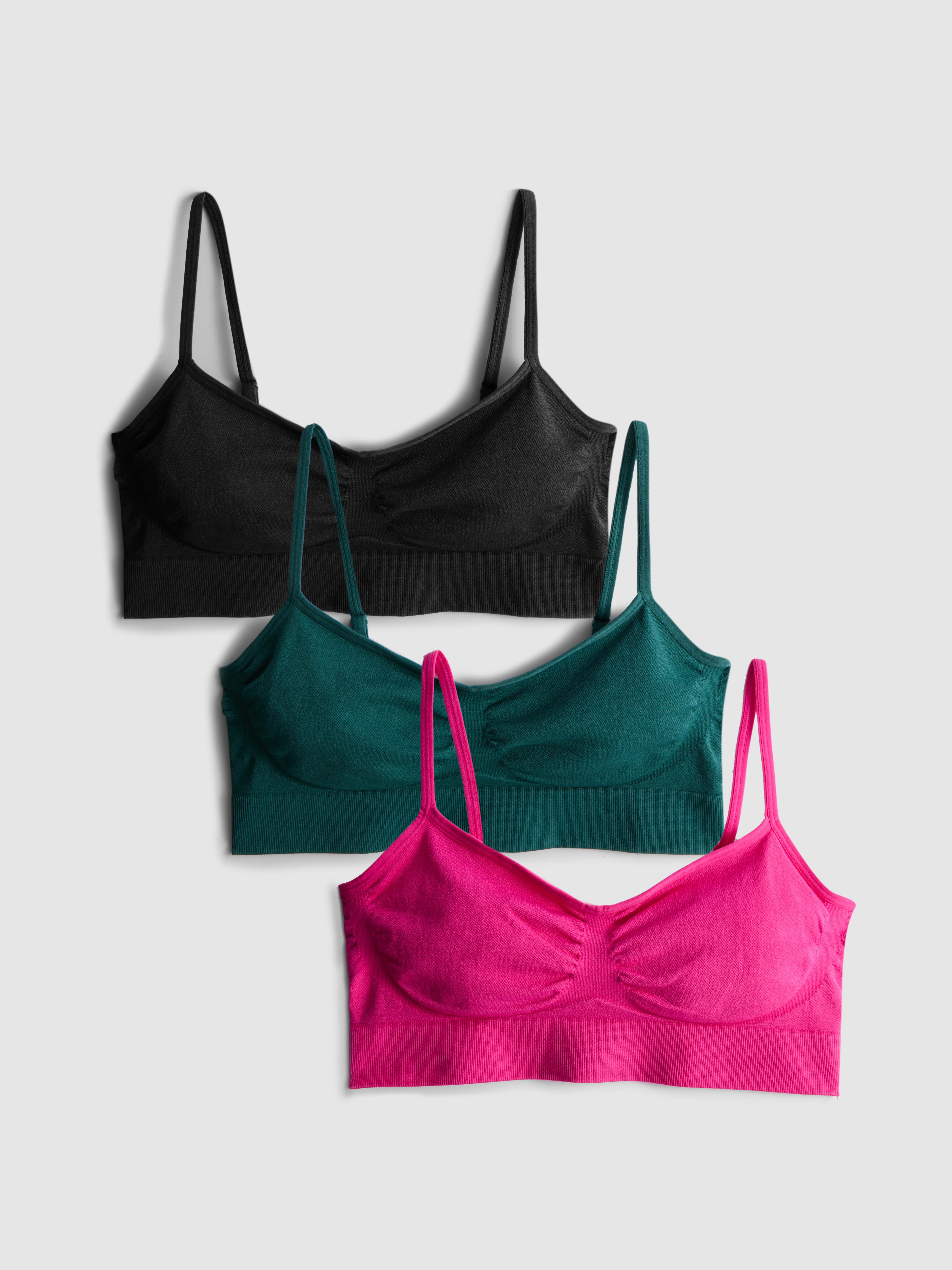 3 bustiere scurte fără cusături