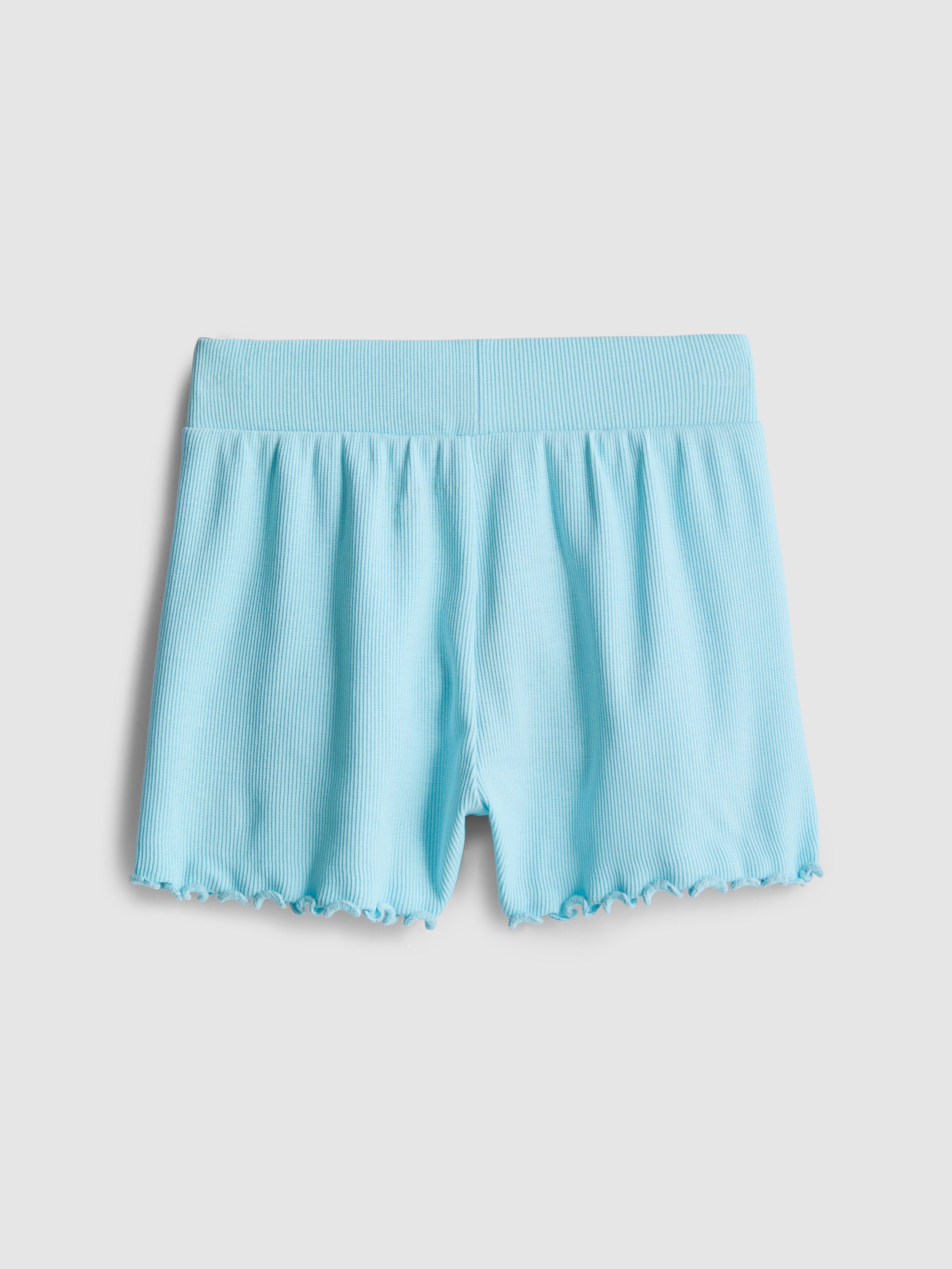 1.5-8yrs | Ribbed Lettuce Trim Shorts