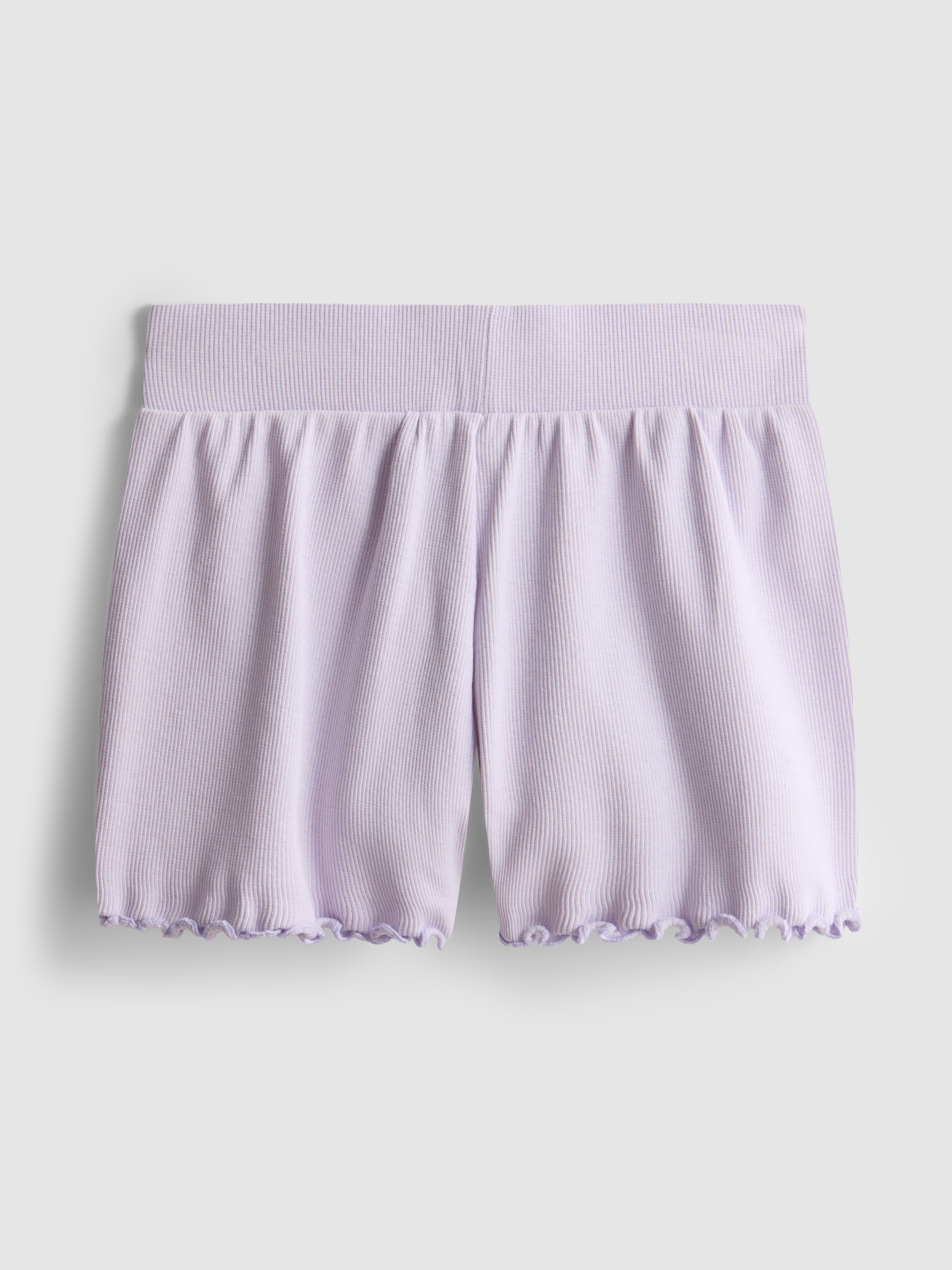 1,5–8 Jahre | Gerippte Shorts mit gekräuseltem Saum