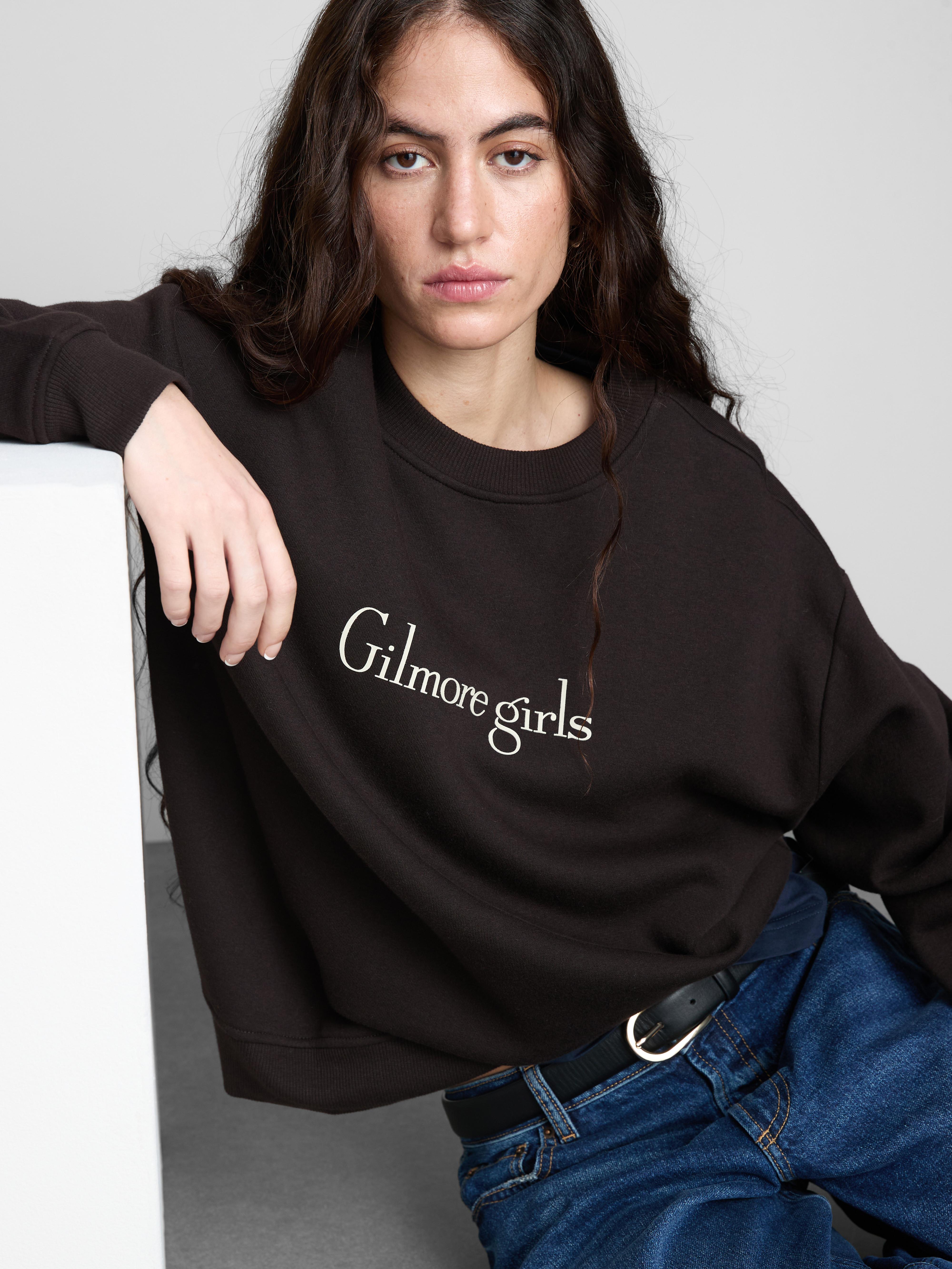 Sweatshirt van katoenmix met print Gilmore Girls