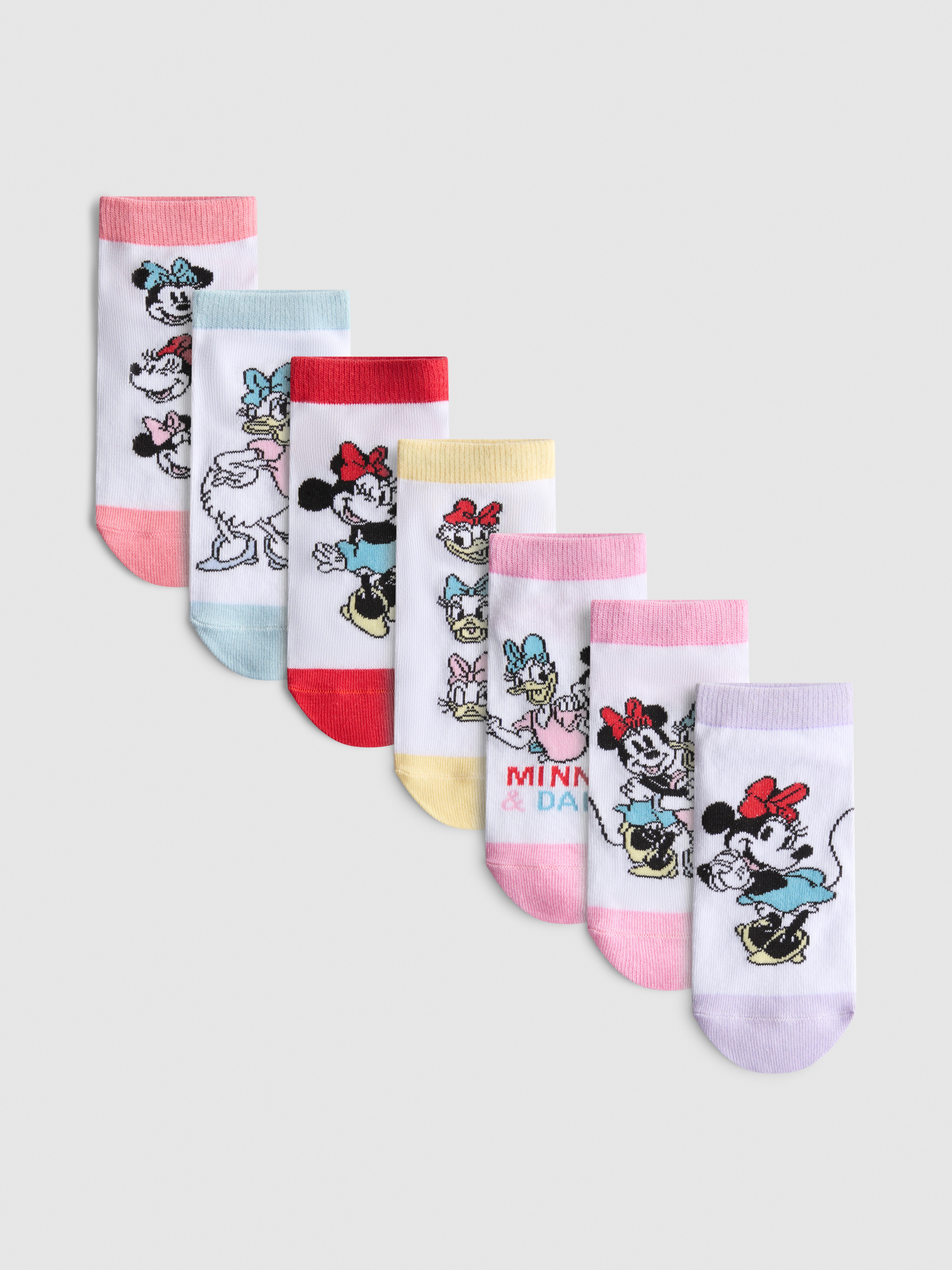 7pk Disney's Minnie Mouse Trainer Socks