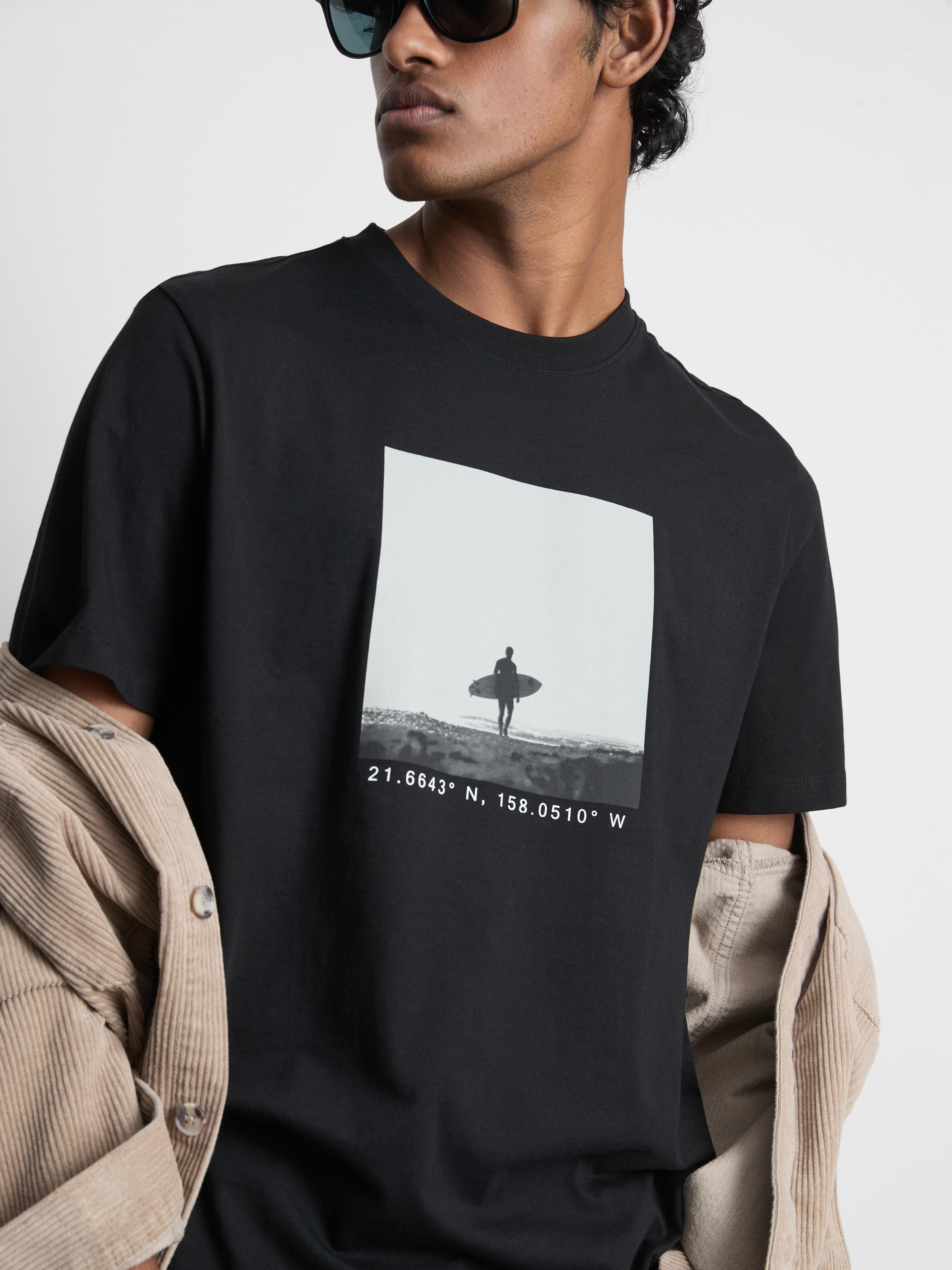 Surfer Photo Graphic T-Shirt