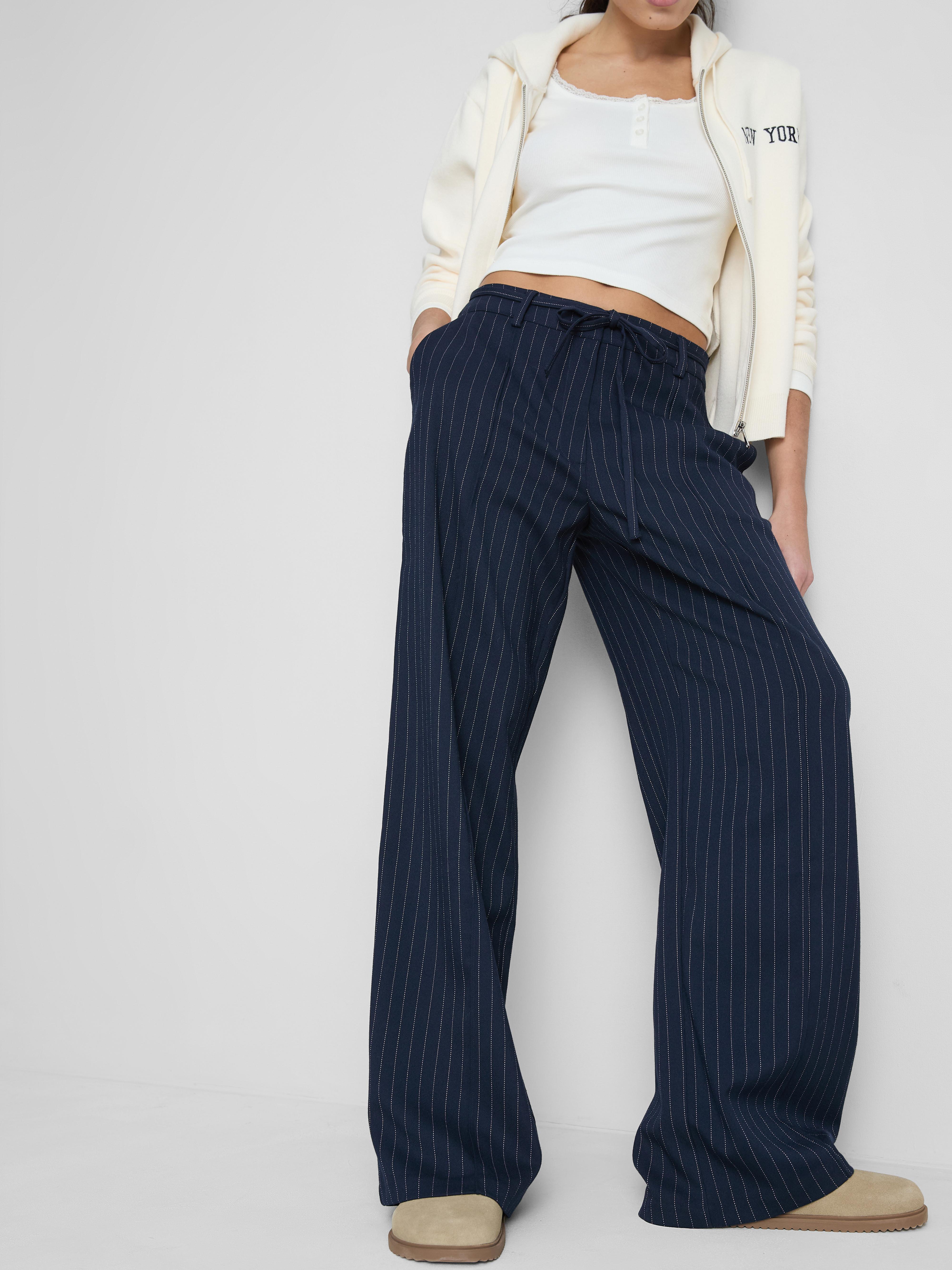 The Primark Scene | Wide-Leg Pinstripe Pants