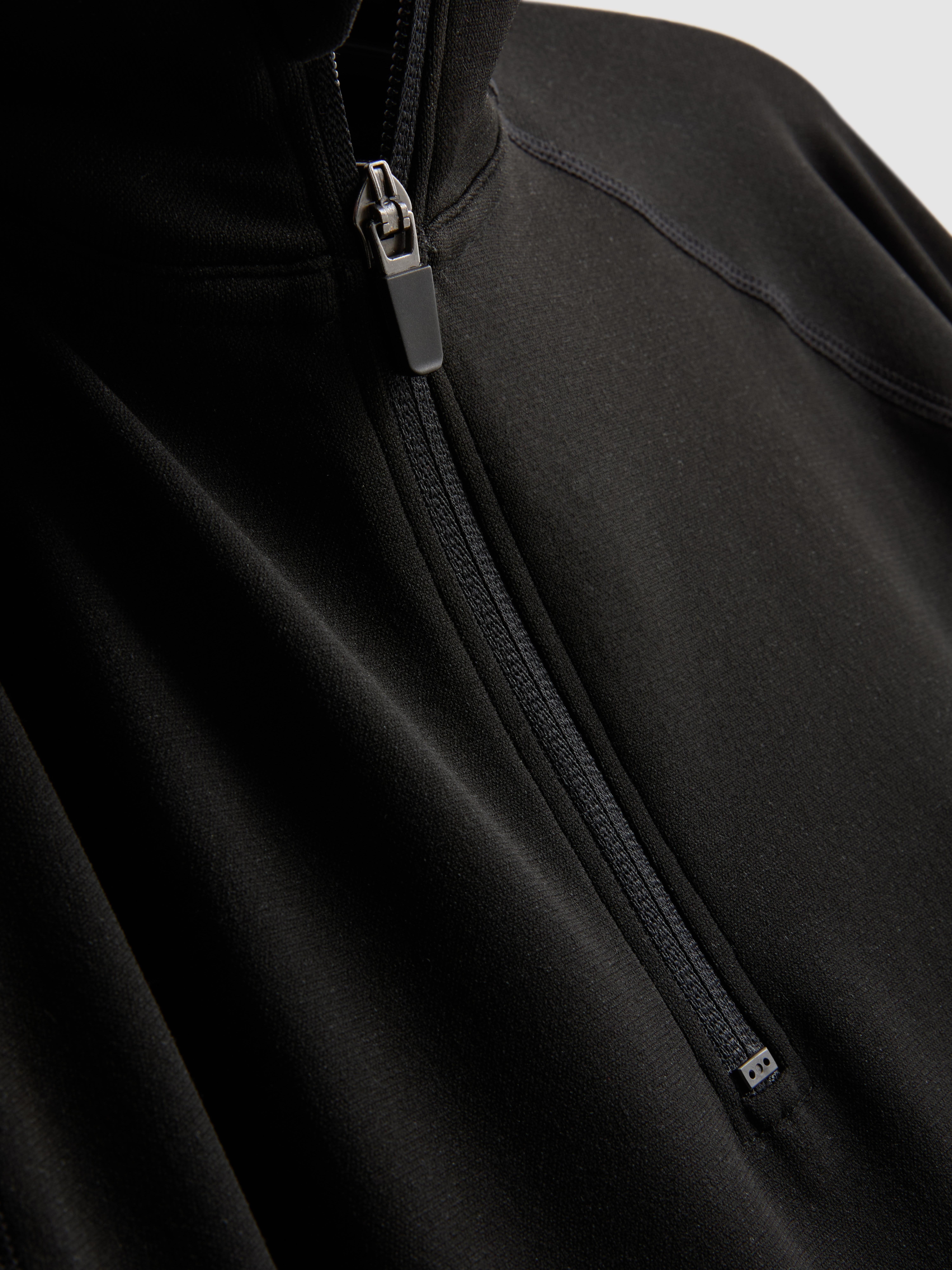 Men's Black Performance Quarter Zip Top
