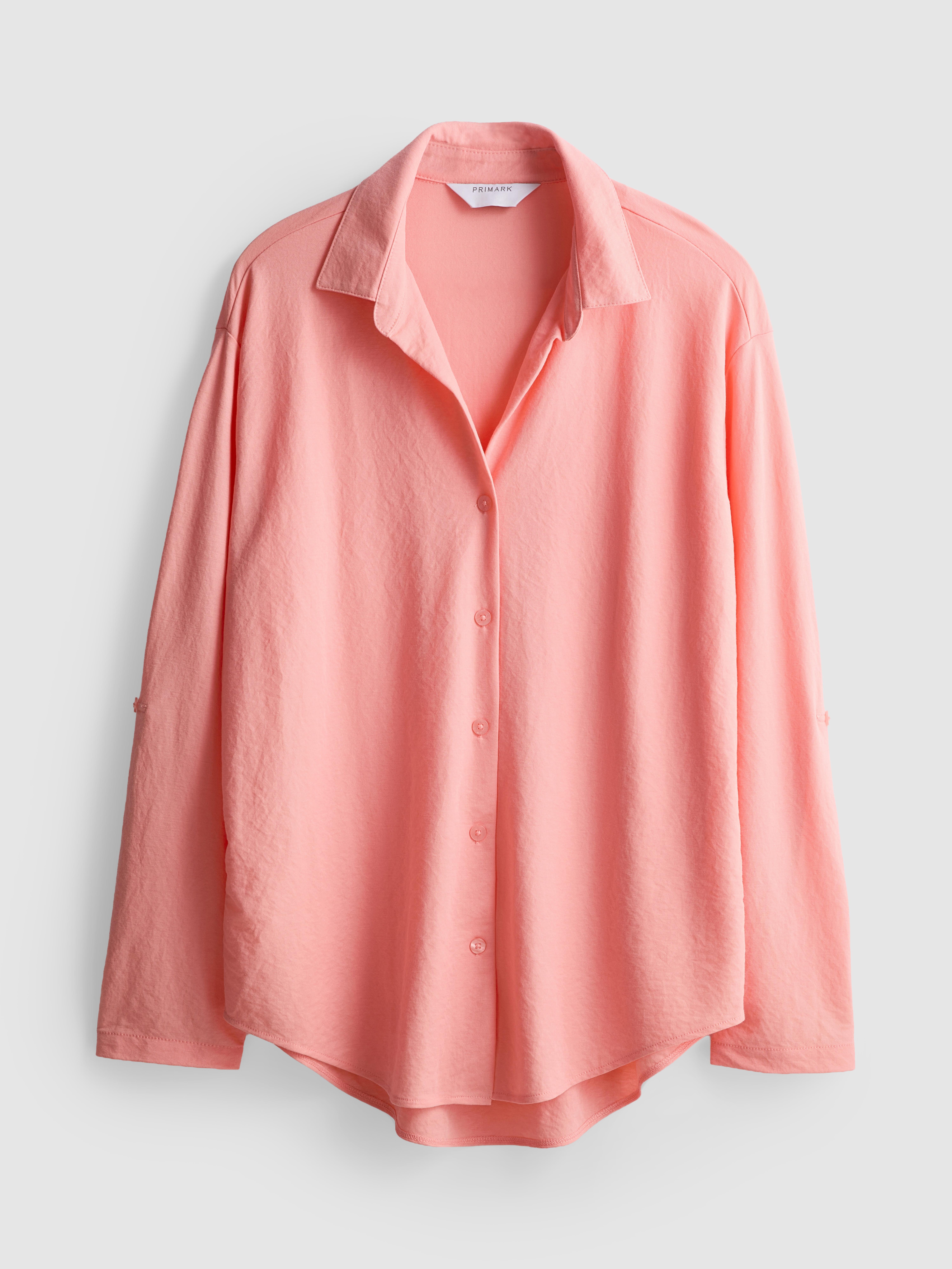 Curved Hem Relaxed Shirt