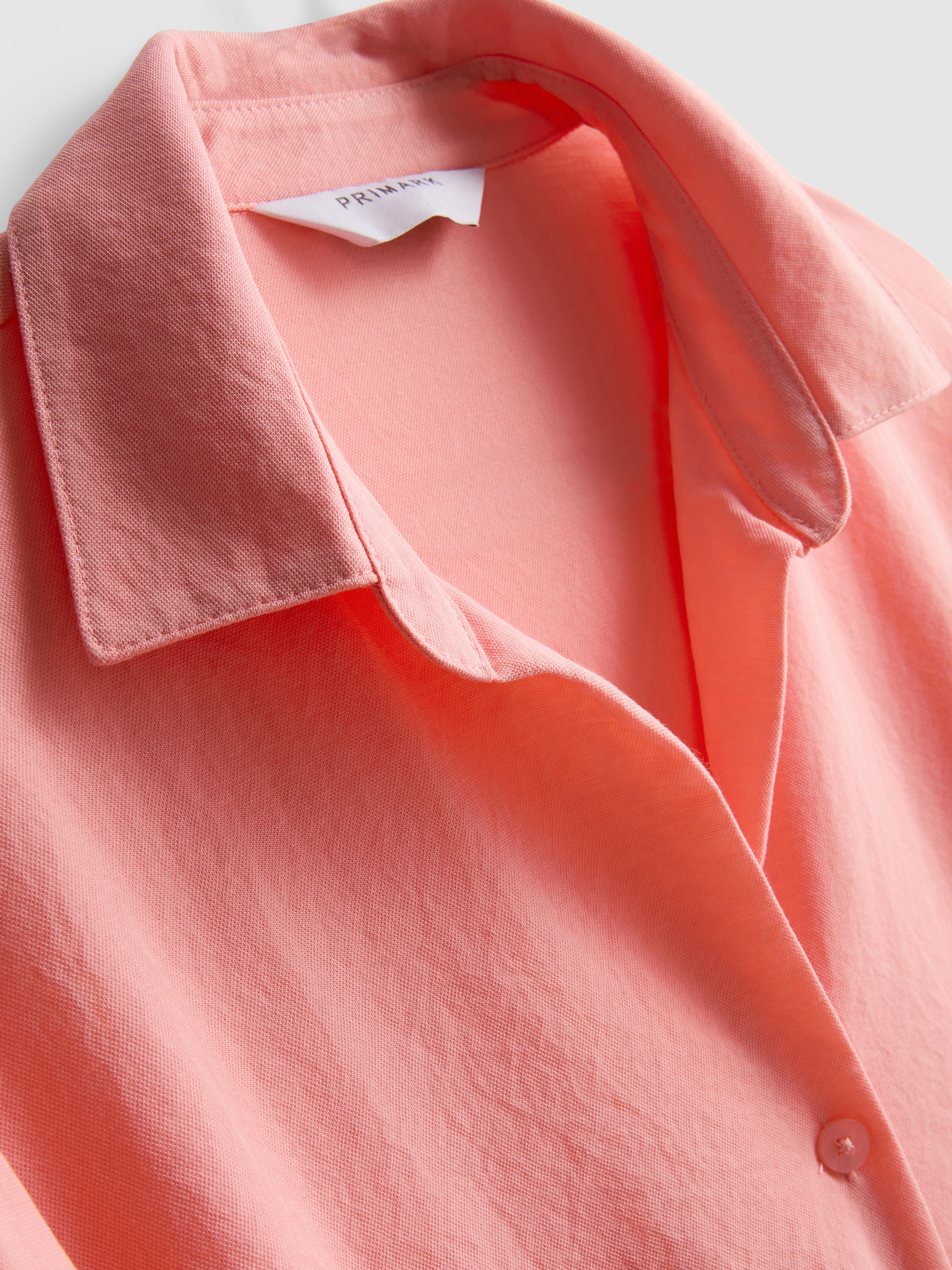 Curved Hem Relaxed Shirt